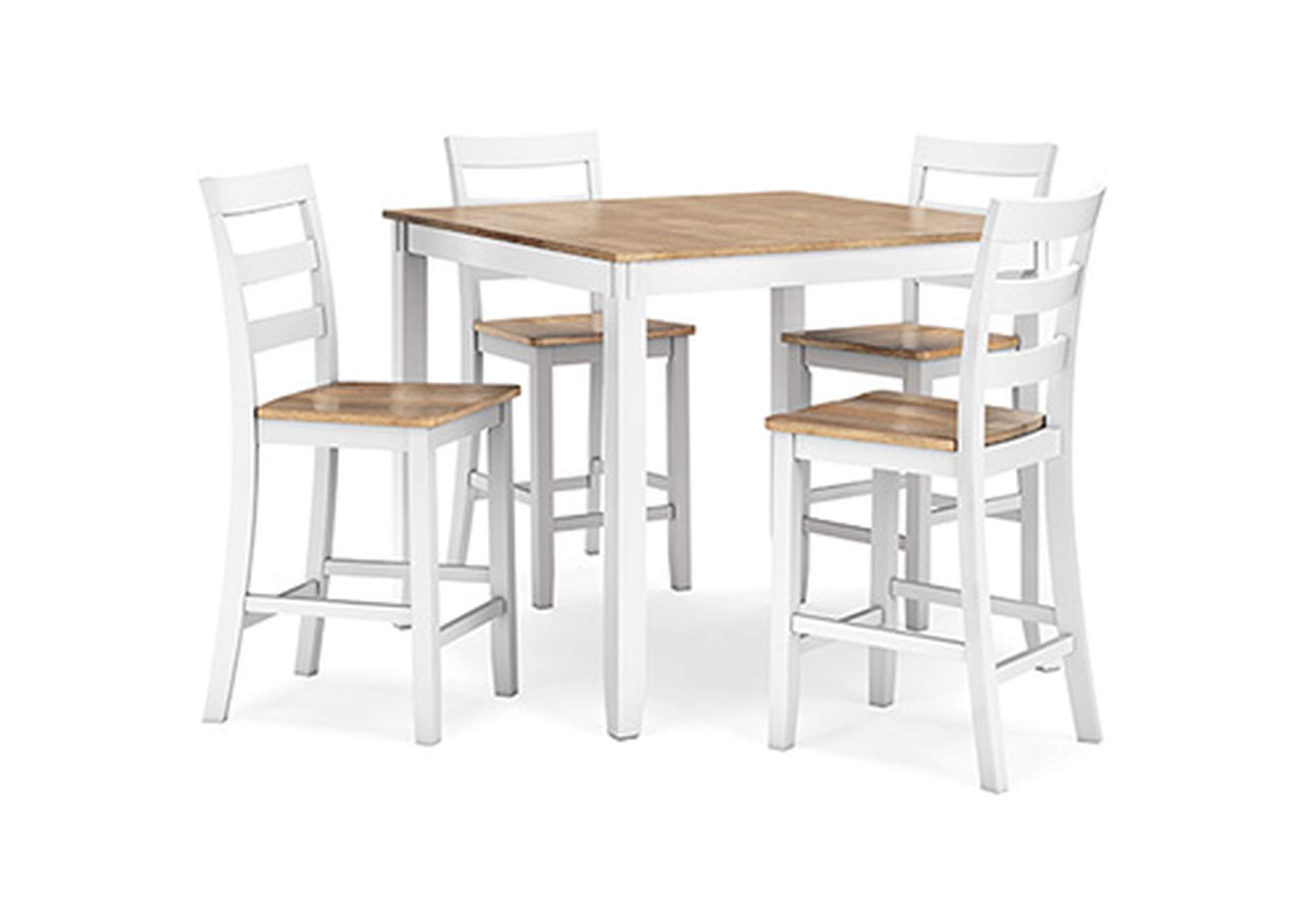 Gesthaven Counter Height Dining Table and 4 Barstools (Set of 5) image 4
