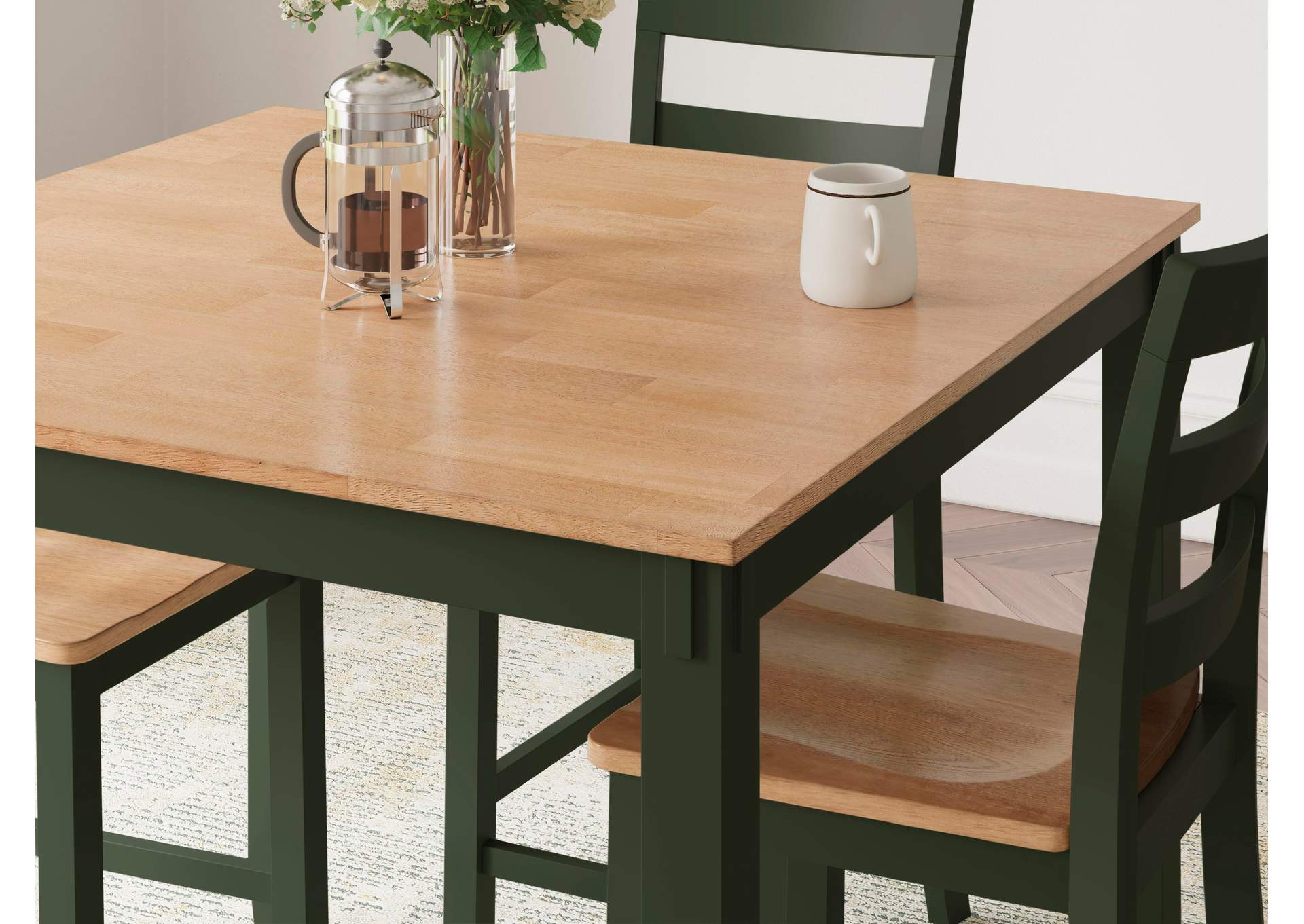 Gesthaven Counter Height Dining Table and 4 Barstools (Set of 5) image 7