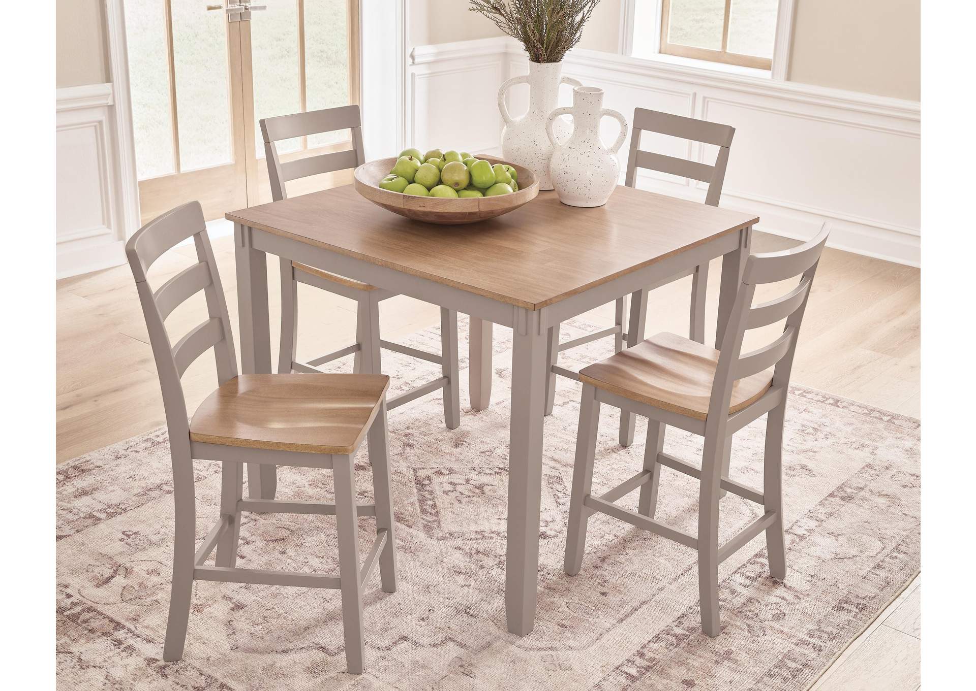 Harperfeld Counter Height Dining Table and 4 Counter Stools image 3