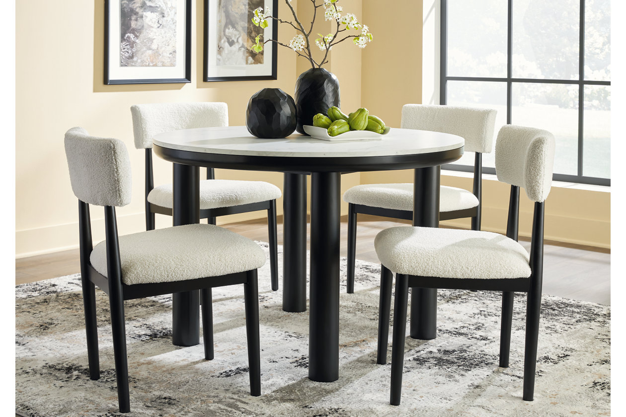 Xandrum Dining Table and 4 Chairs