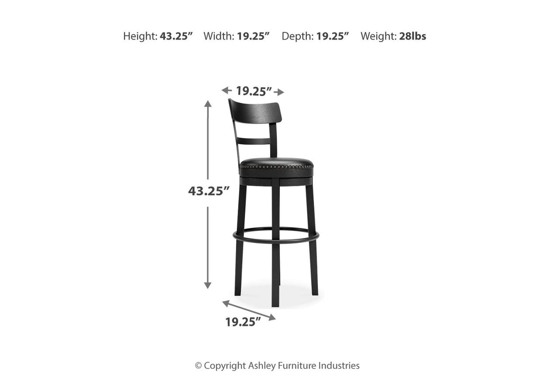 Valebeck Bar Height Bar Stool image 4