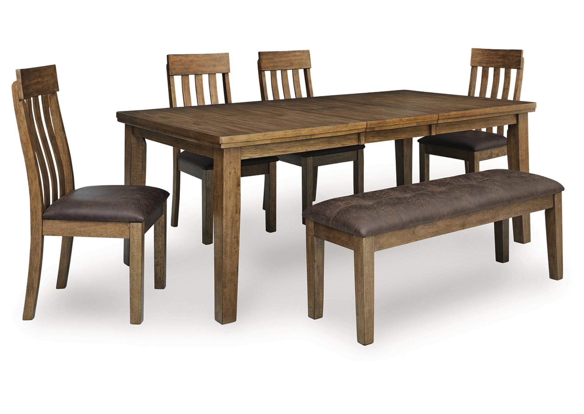 Broxtyn Dining Table and 4 Chairs and Bench image 1