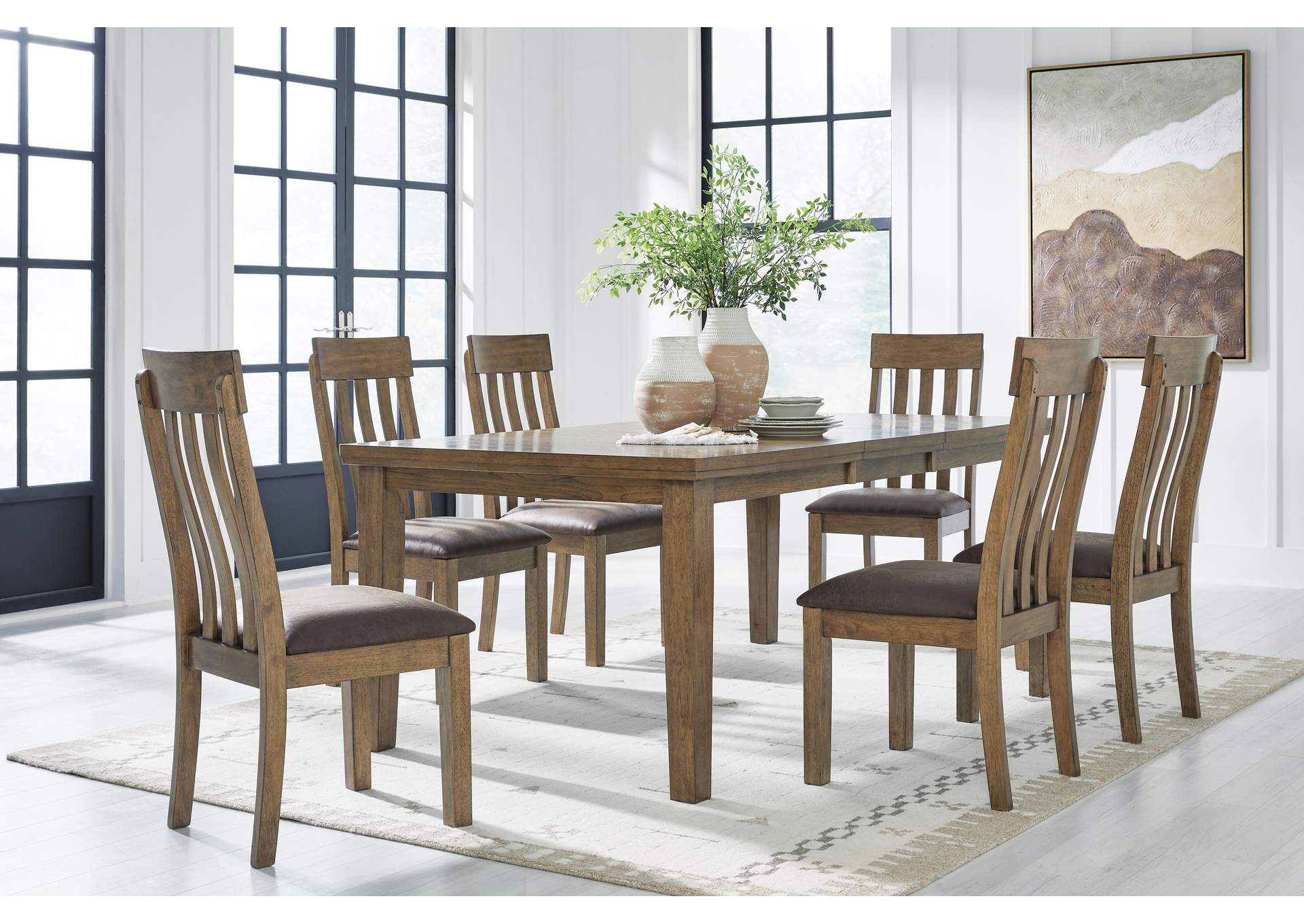 Urbinforte Extension Dining Table and 6 Chairs image 2