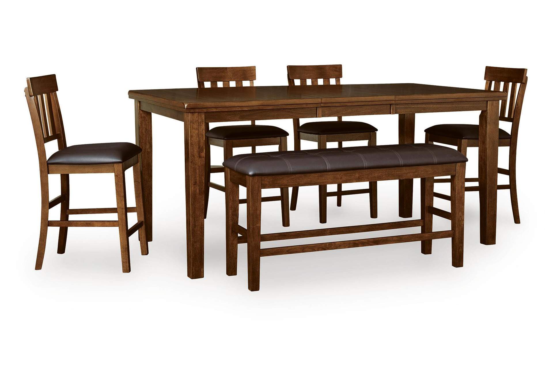 Ralene Counter Height Dining Table and 4 Barstools and Bench image 1