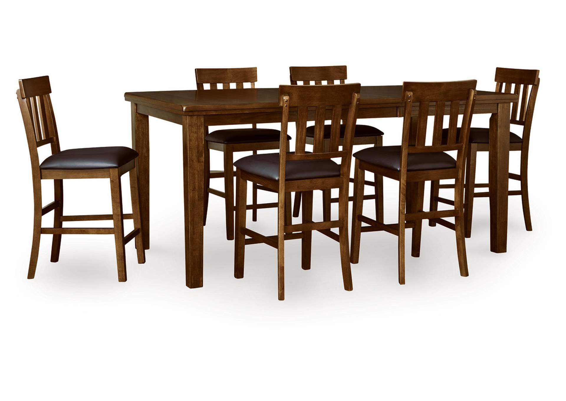 Ralene Counter Height Dining Table and 6 Barstools image 1