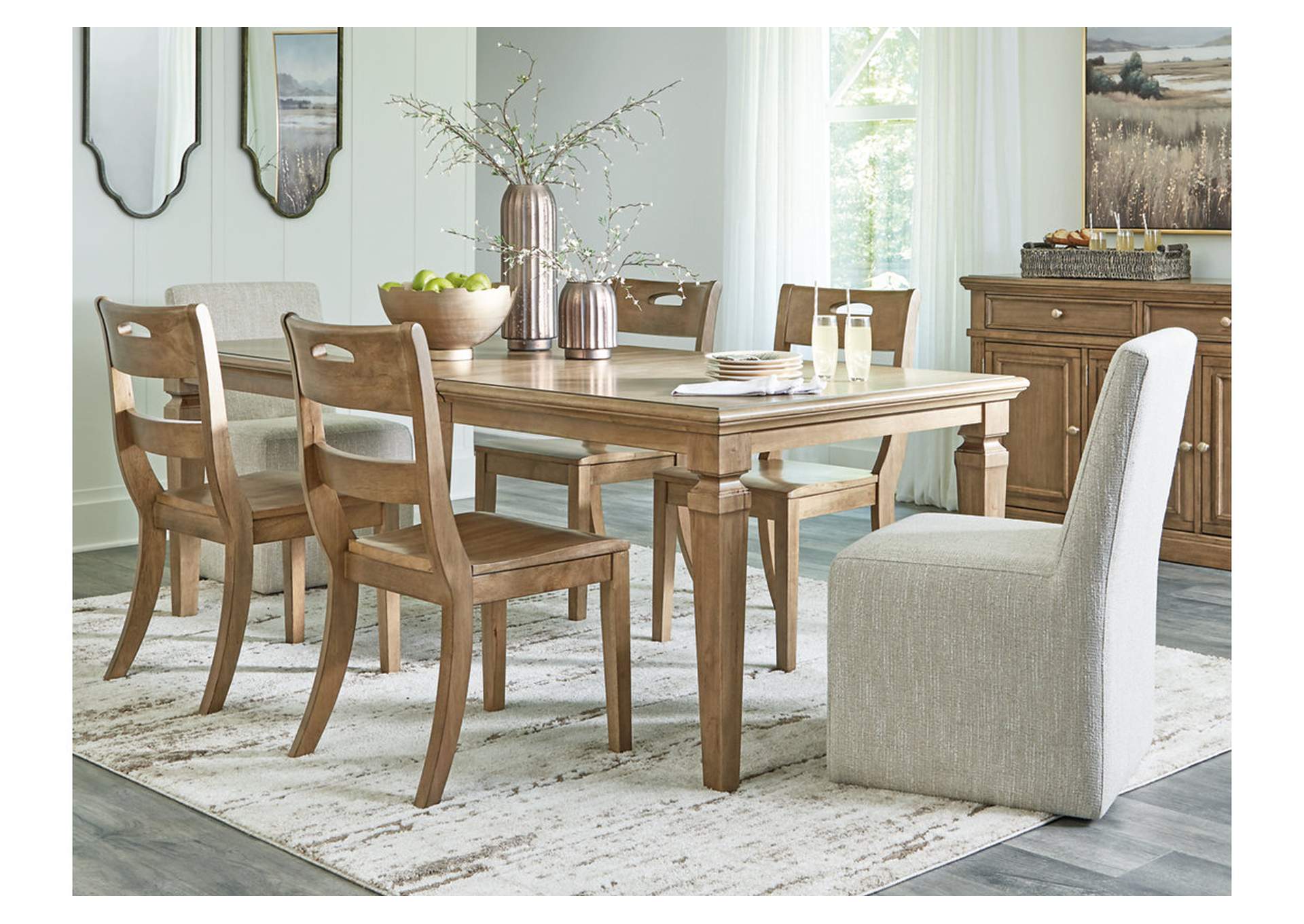 Mylarken Extendable Dining Table and 6 Chairs image 6