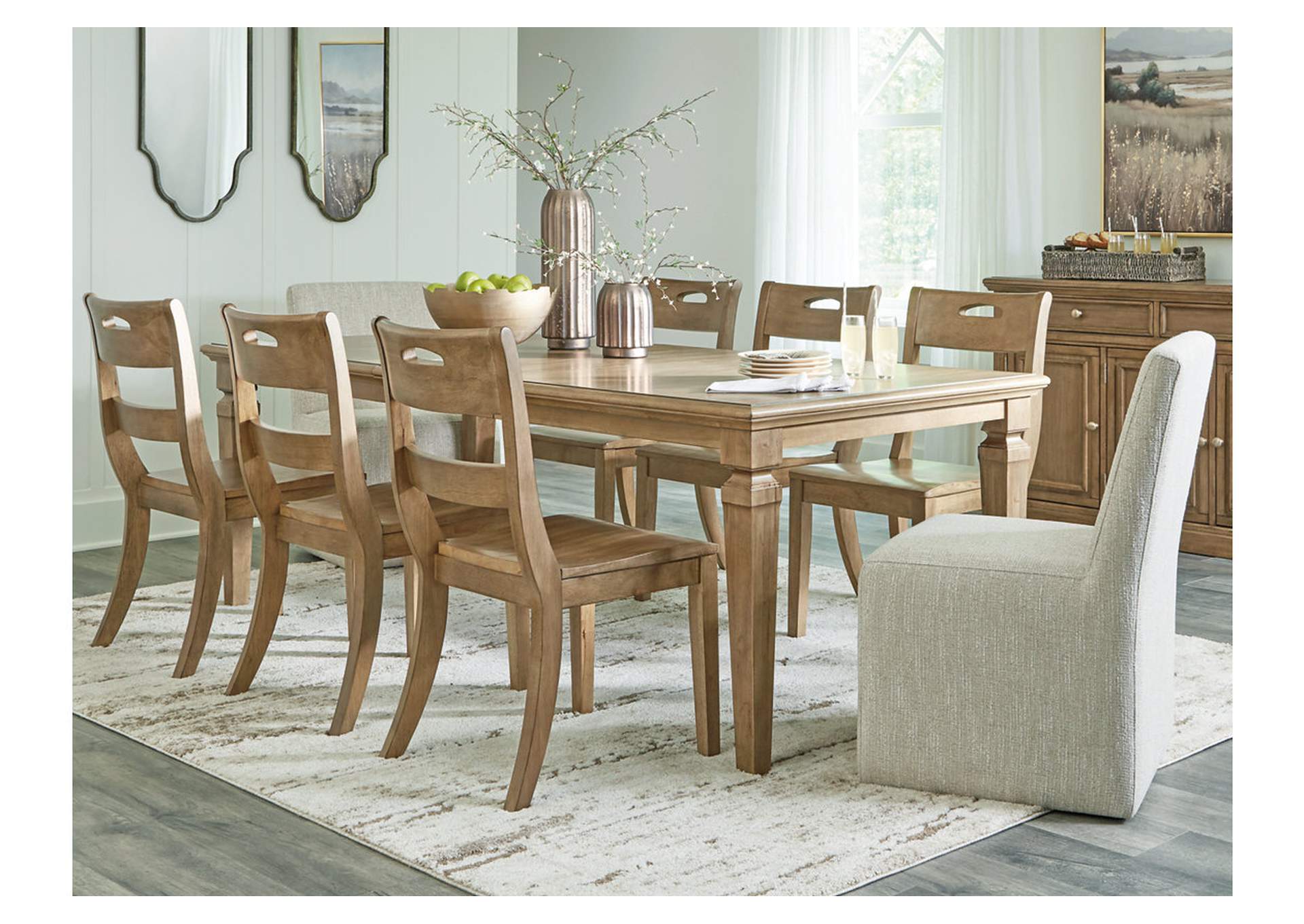 Mylarken Extendable Dining Table and 8 Chairs image 7