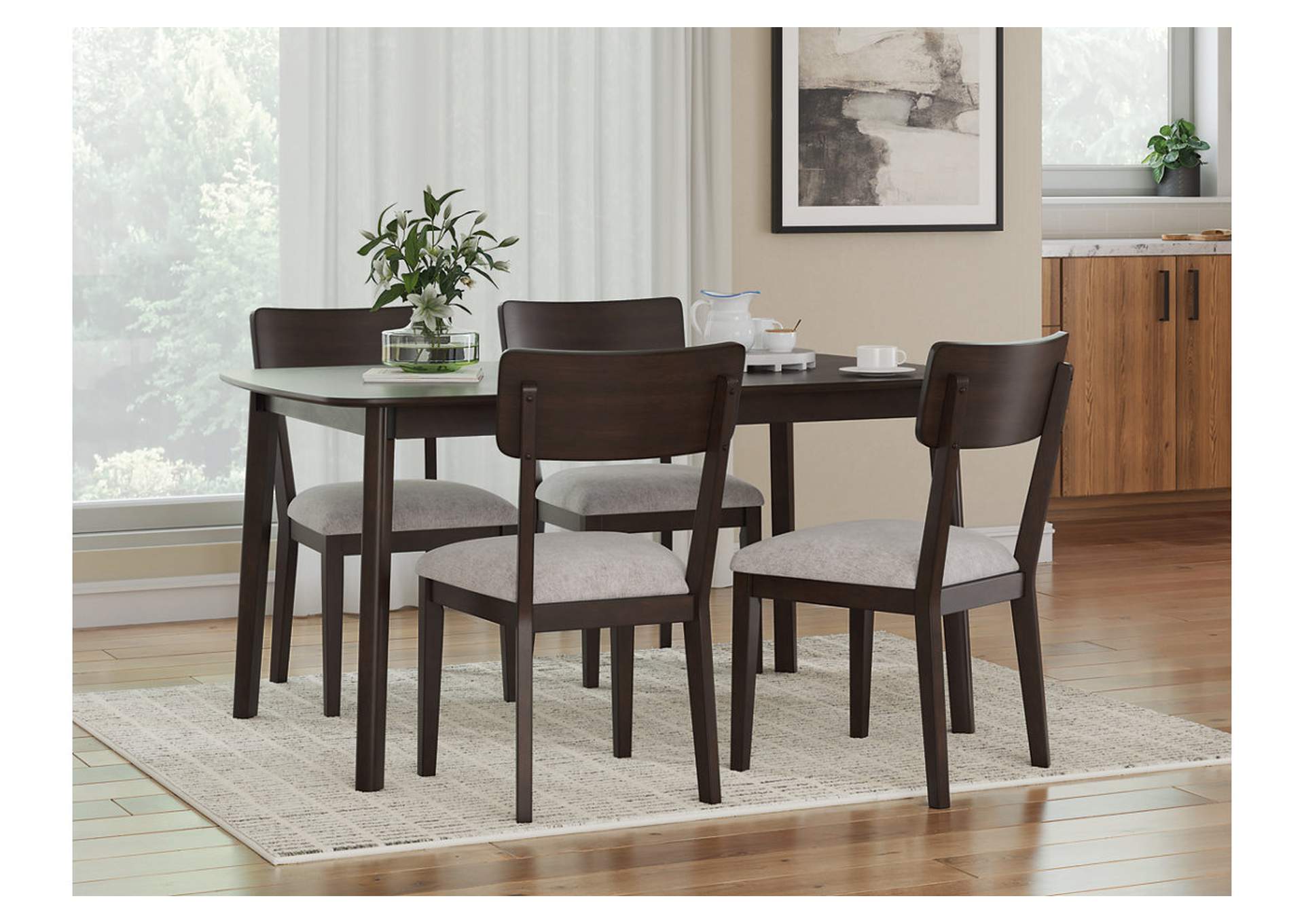 Mallenette Dining Table and 4 Chairs (Set of 5) image 3