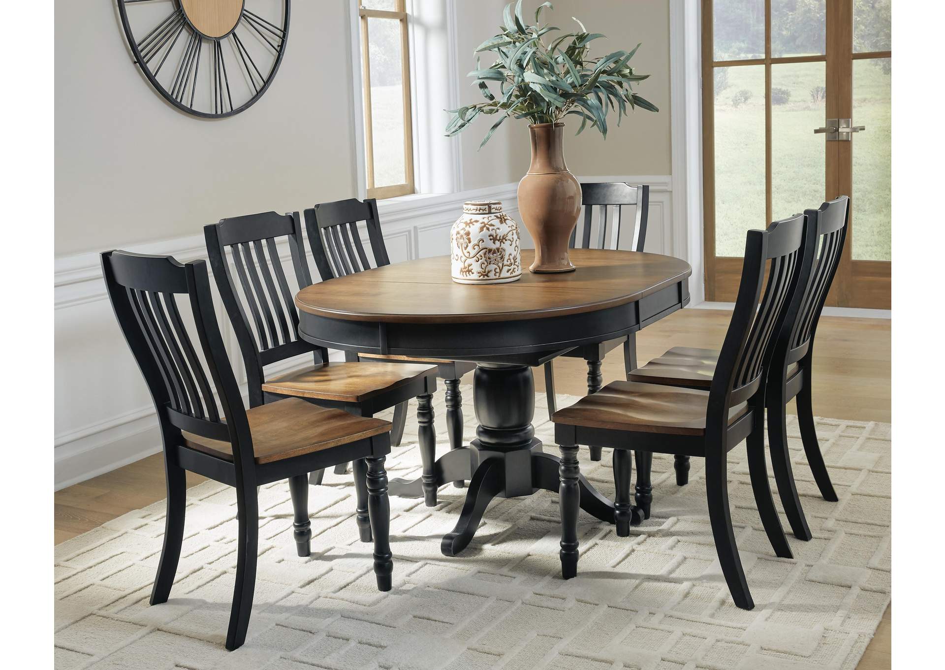 Clorazi Extension Dining Table and 6 Chairs image 3