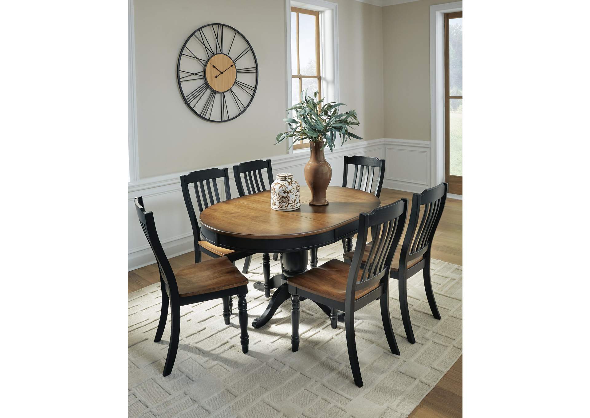 Clorazi Extension Dining Table and 6 Chairs image 4