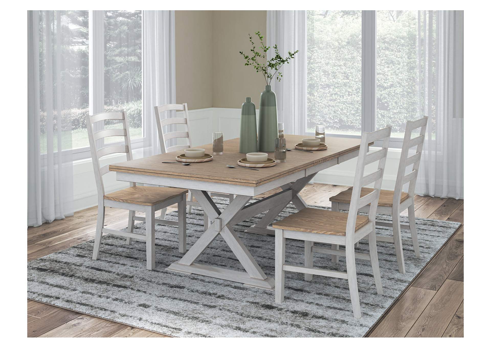 Purlaney Extension Dining Table and 4 Chairs image 2