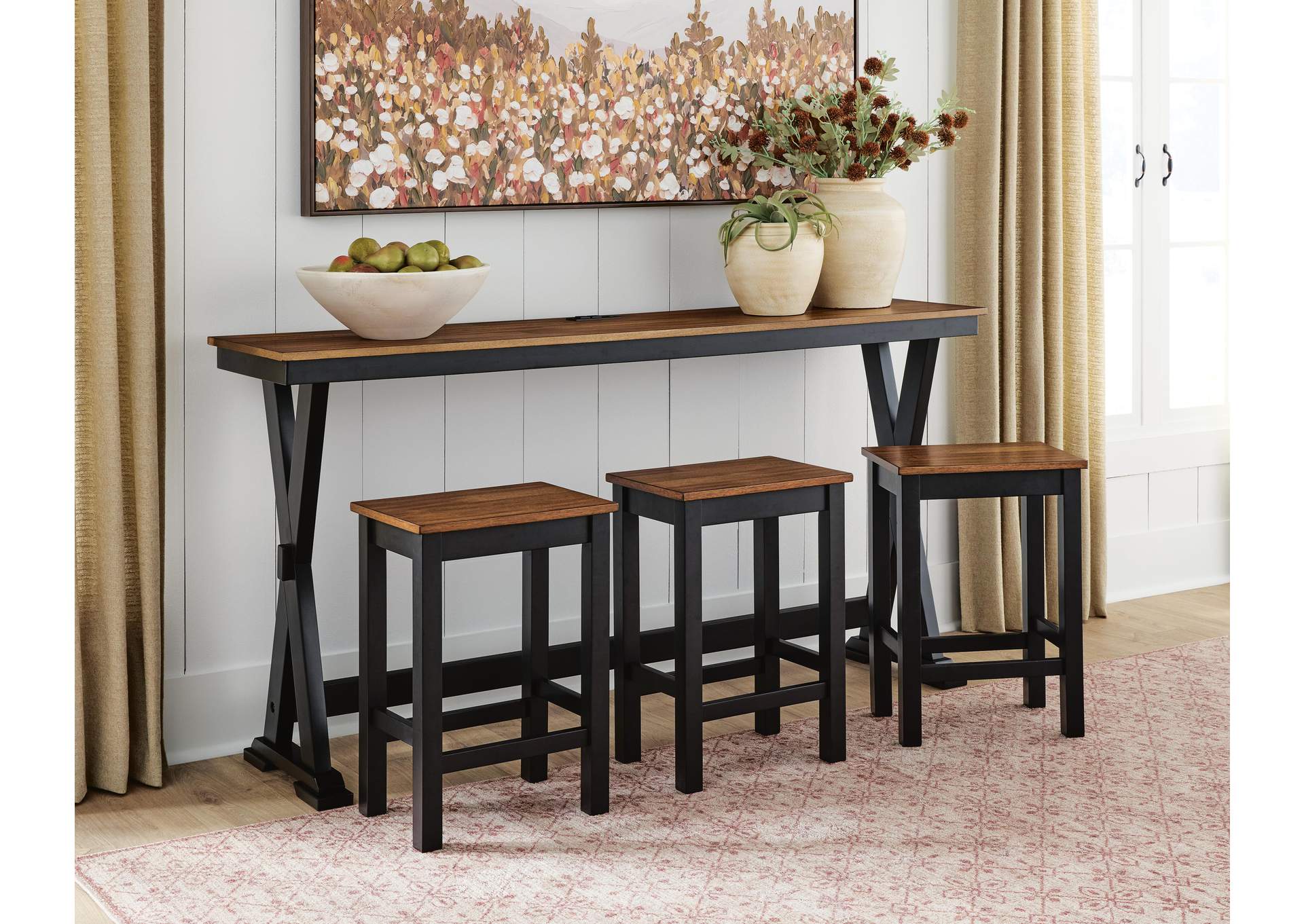 Wildenauer Counter Height Dining Table and 3 Barstools Set image 3