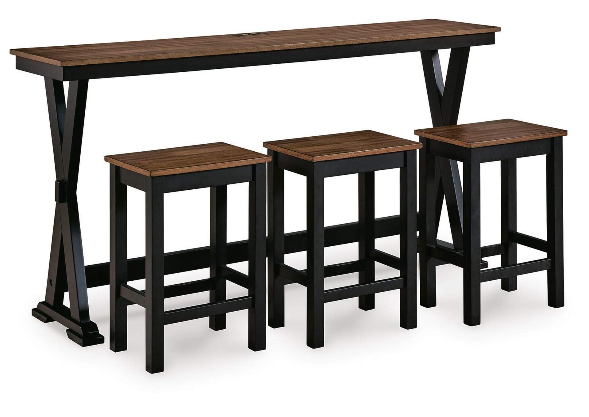 Wildenauer Counter Height Dining Table and 3 Barstools Set image 1
