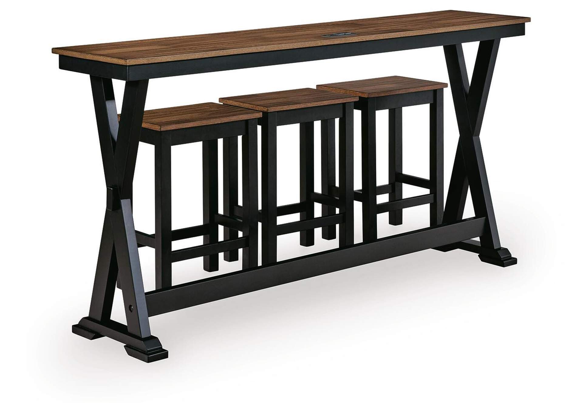 Wildenauer Counter Height Dining Table and 3 Barstools Set image 6