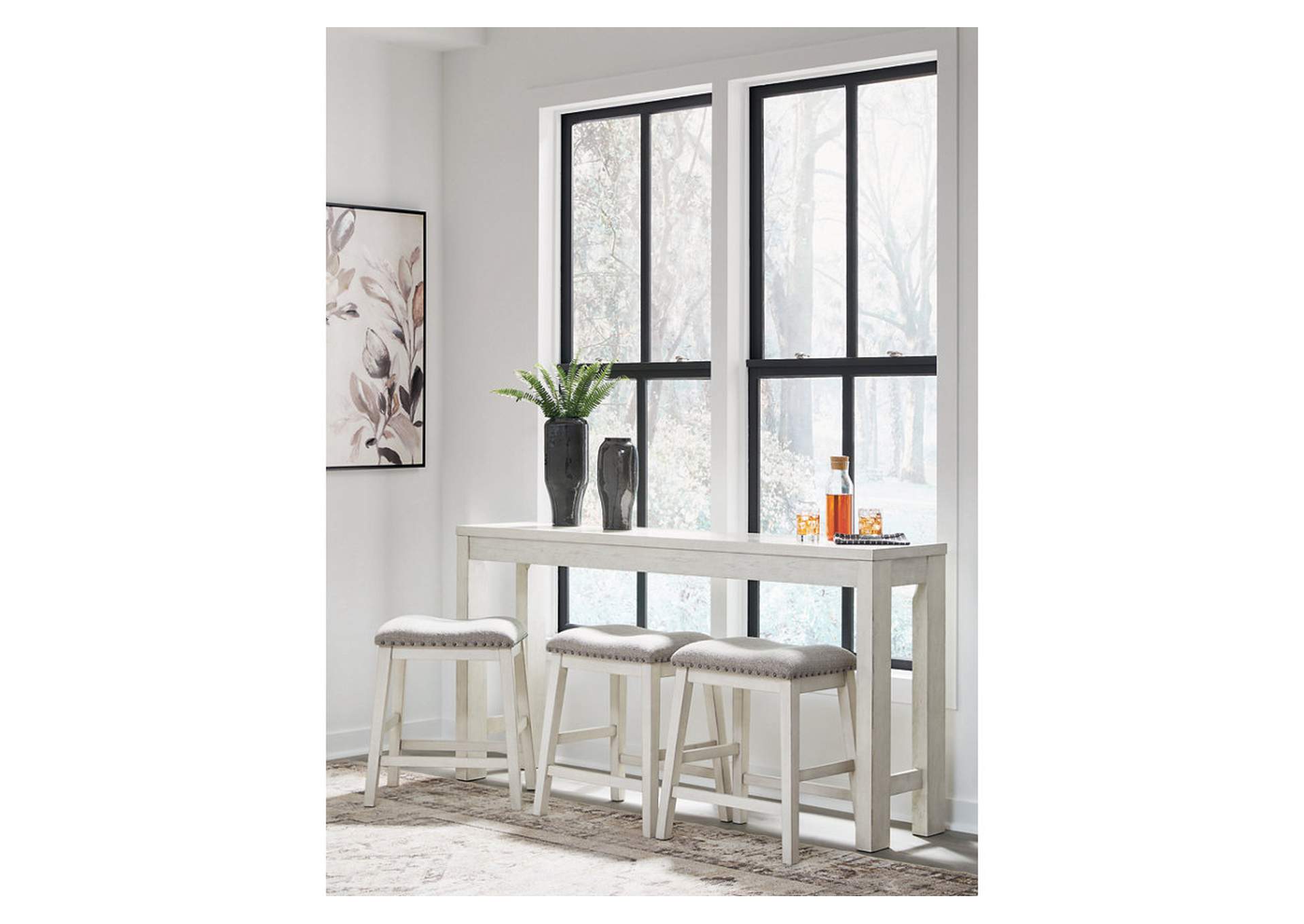 Robbinsdale Counter Height Dining Table and 3 Barstools Set image 2