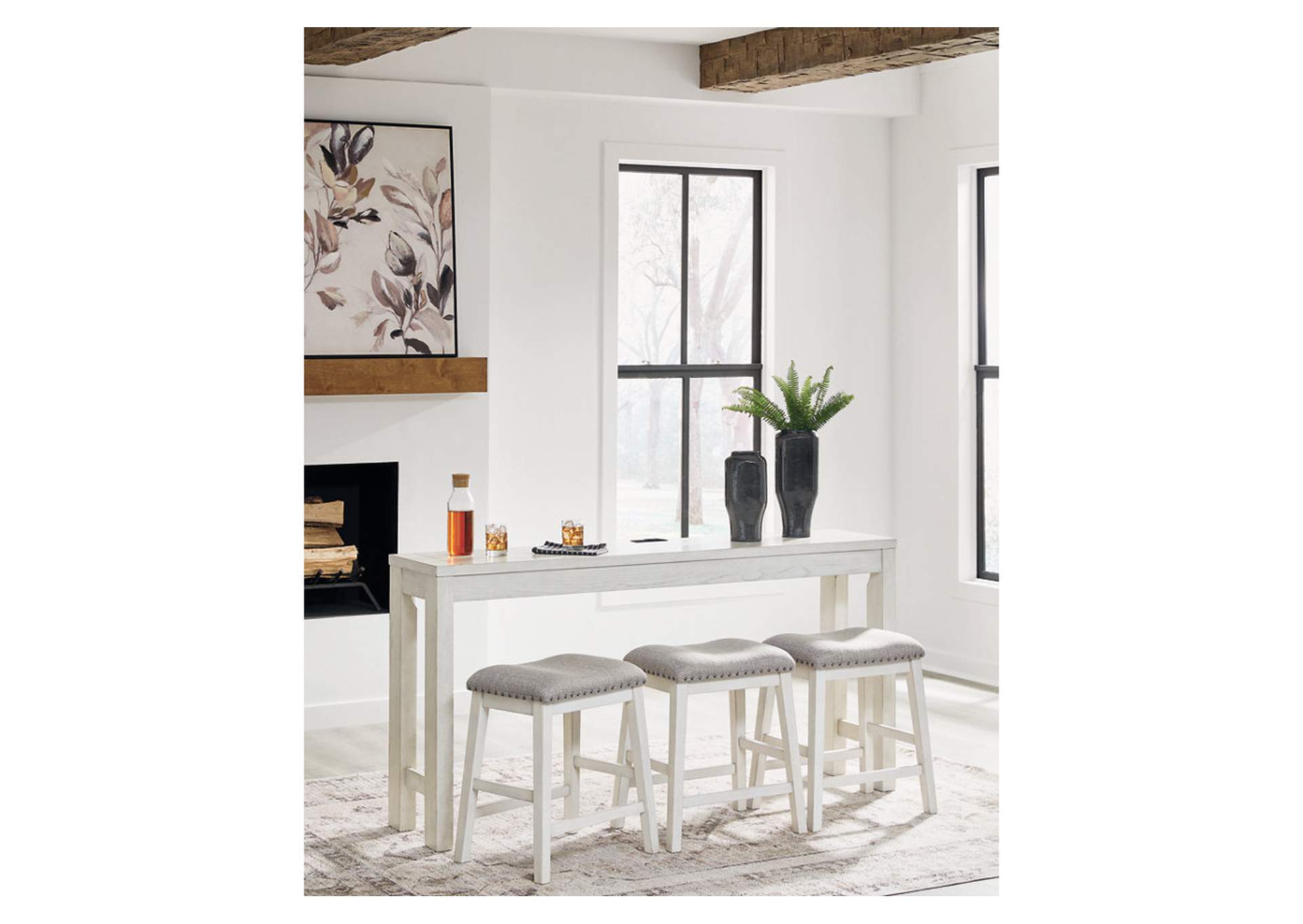 Robbinsdale Counter Height Dining Table and 3 Barstools Set image 9