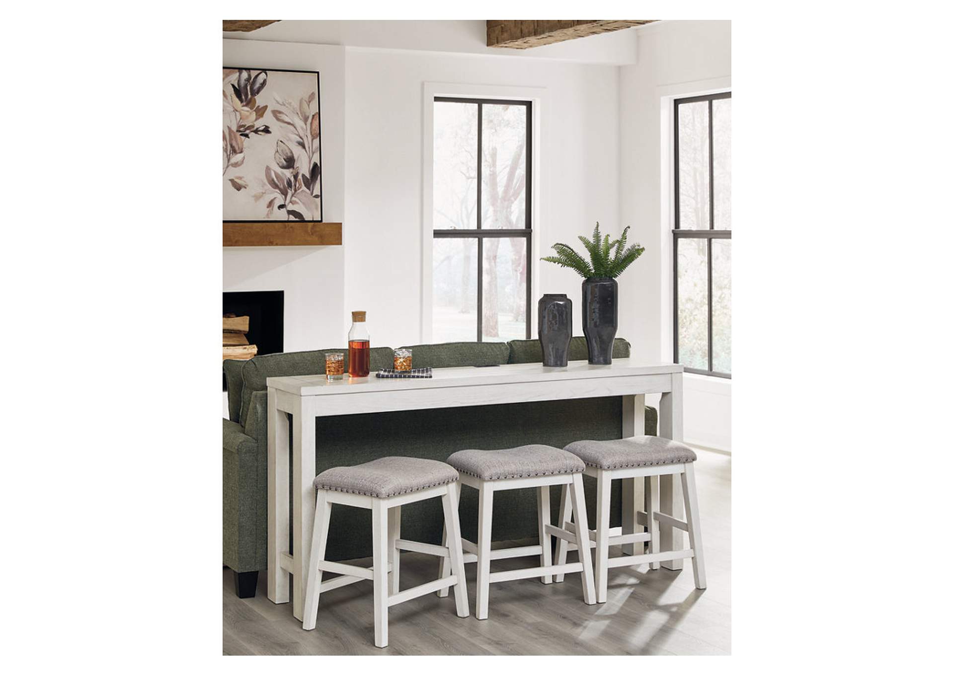 Robbinsdale Counter Height Dining Table and 3 Barstools Set image 10