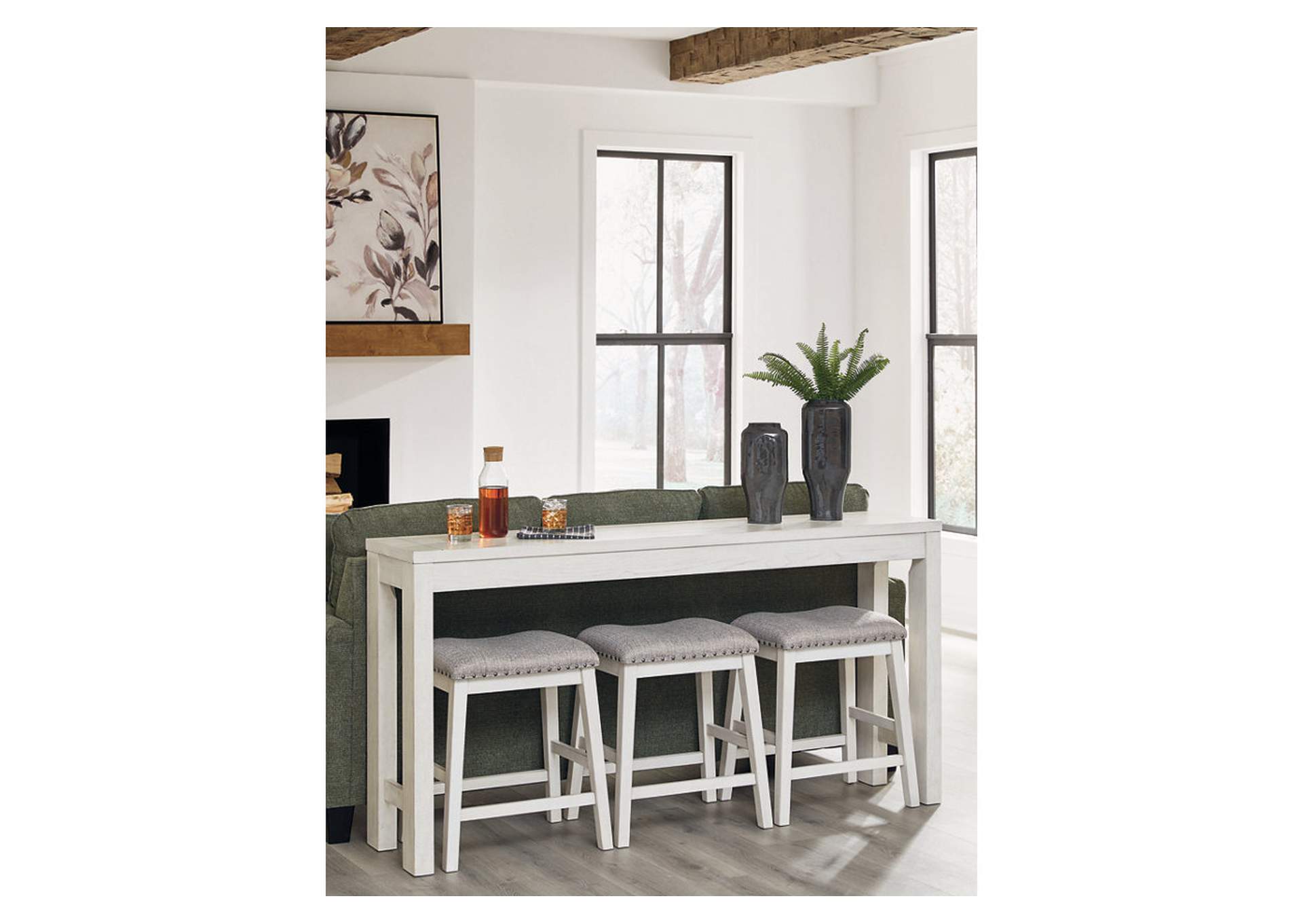 Robbinsdale Counter Height Dining Table and 3 Barstools Set image 5