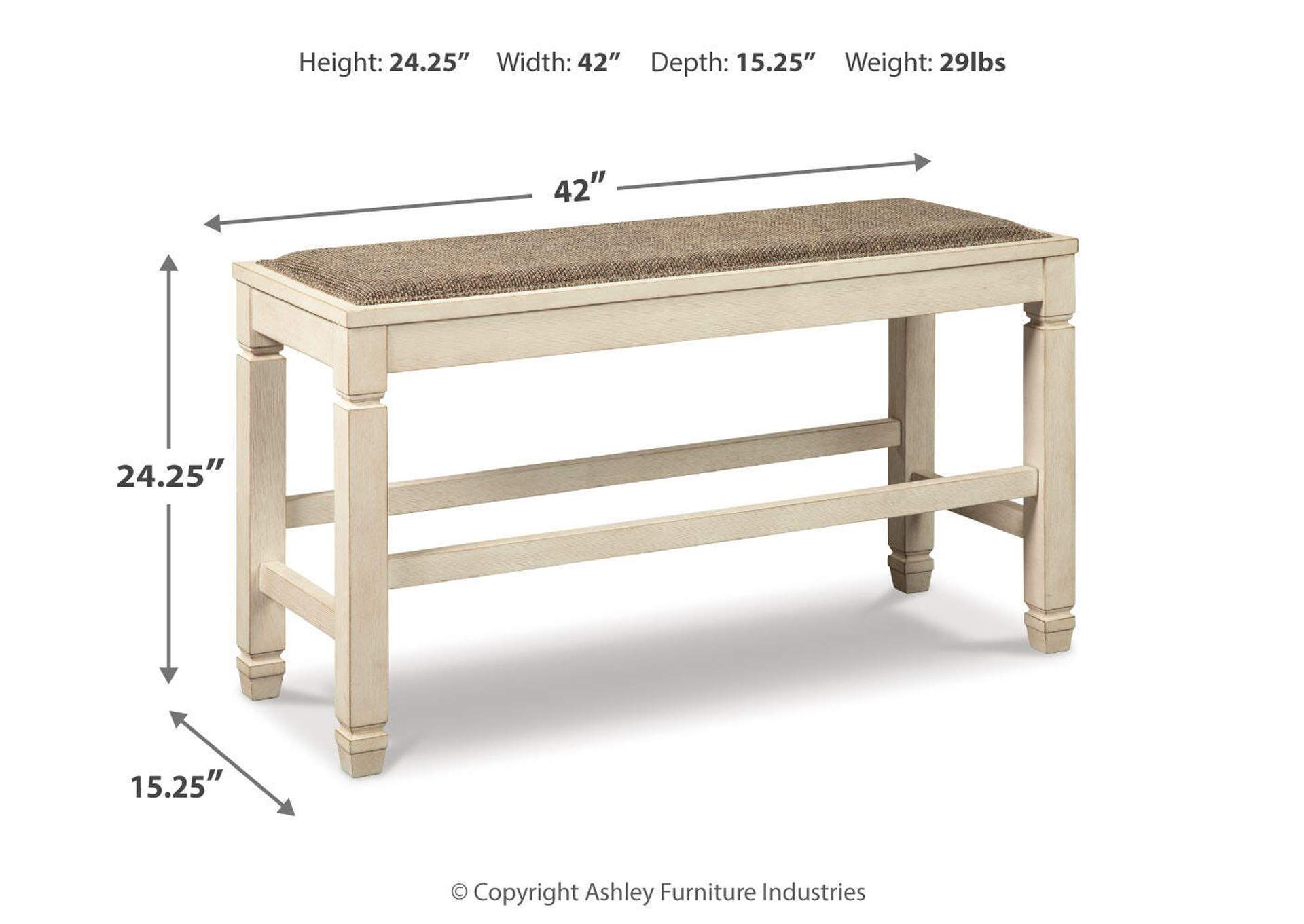 Bolanburg Counter Height Dining Bench image 9