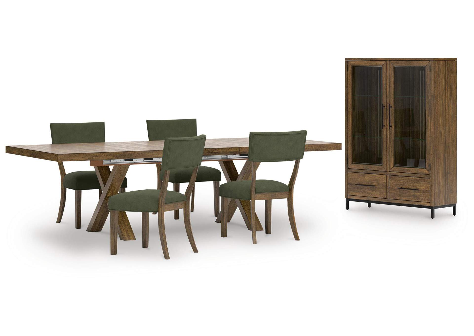Steenlage Extendable Dining Table and 4 Chairs with Storage image 1