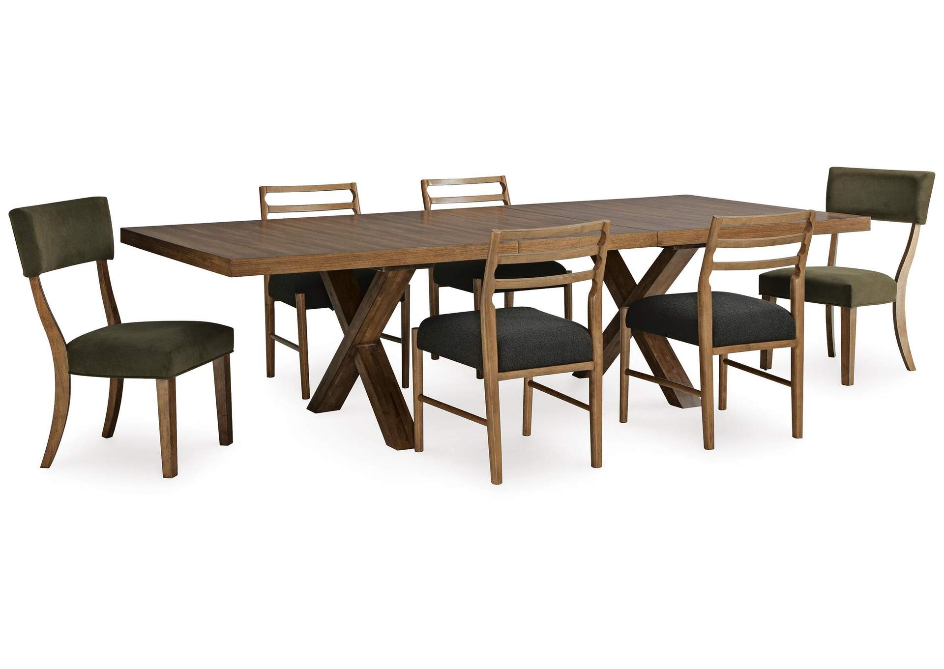 Steenlage Extendable Dining Table and 6 Chairs image 1