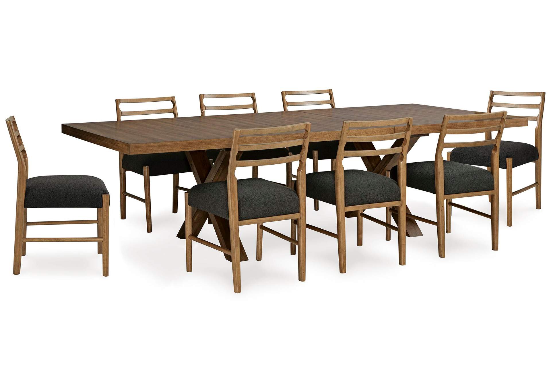 Steenlage Extendable Dining Table and 8 Chairs image 1