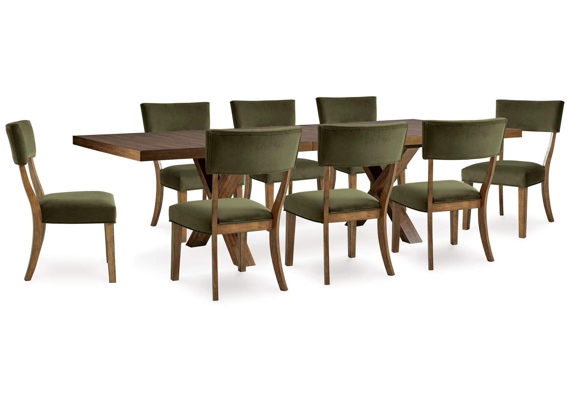 Steenlage Extendable Dining Table and 8 Chairs image 1