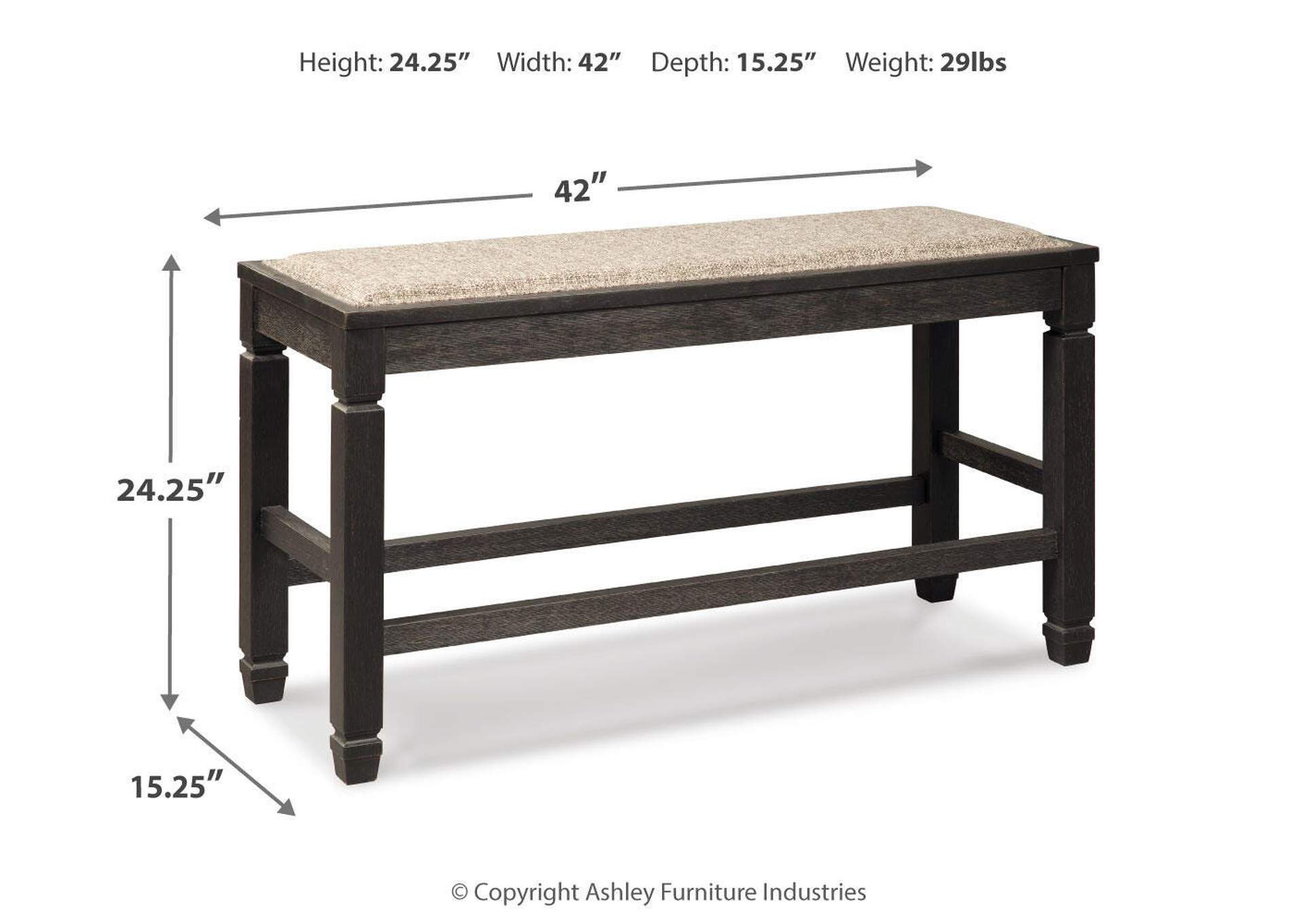 Tyler Creek Counter Height Dining Bench image 3