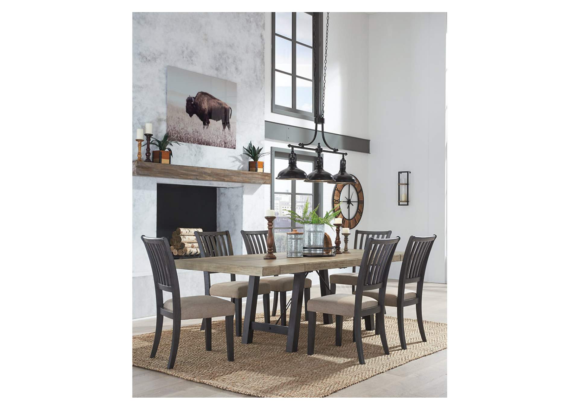 Baylow Dining Table and 6 Chairs