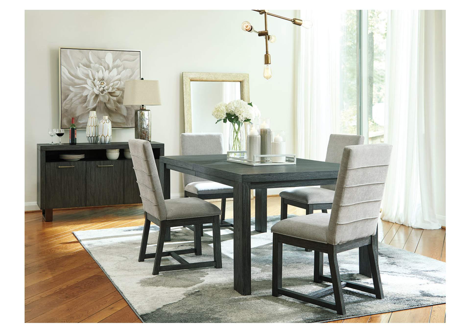 Bellvern Dining Table and 4 Chairs