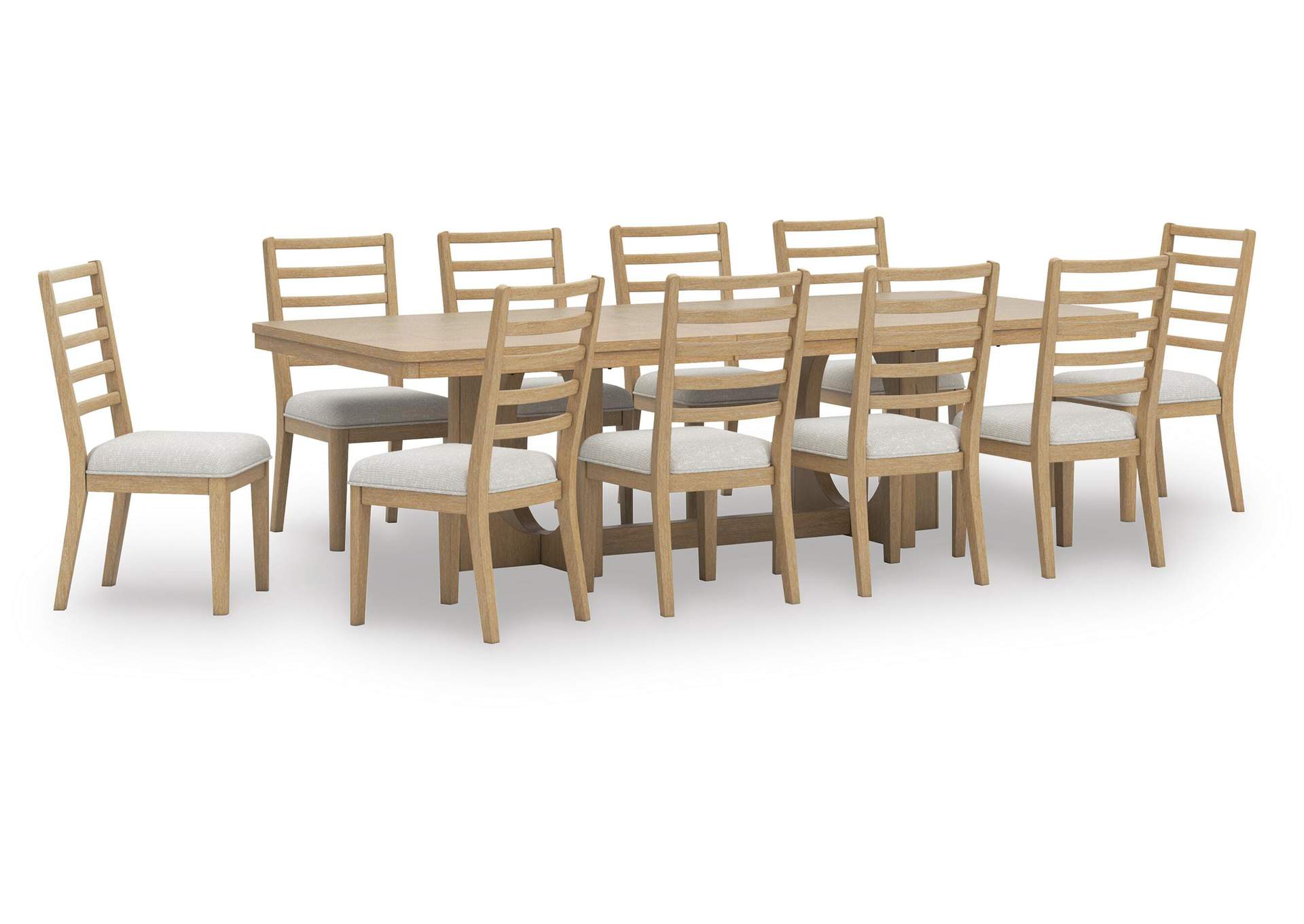 Rencott Extendable Dining Table and 10 Chairs image 1