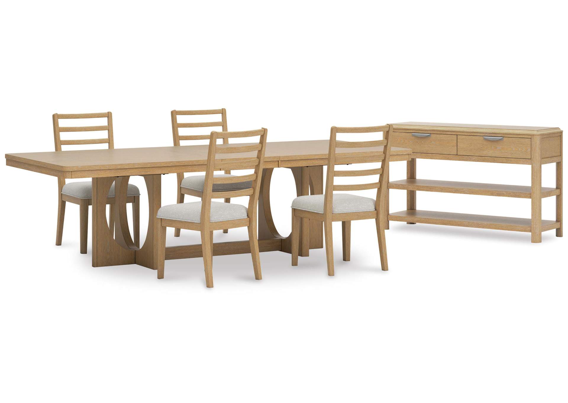 Rencott Extendable Dining Table and 4 Chairs with Storage image 1