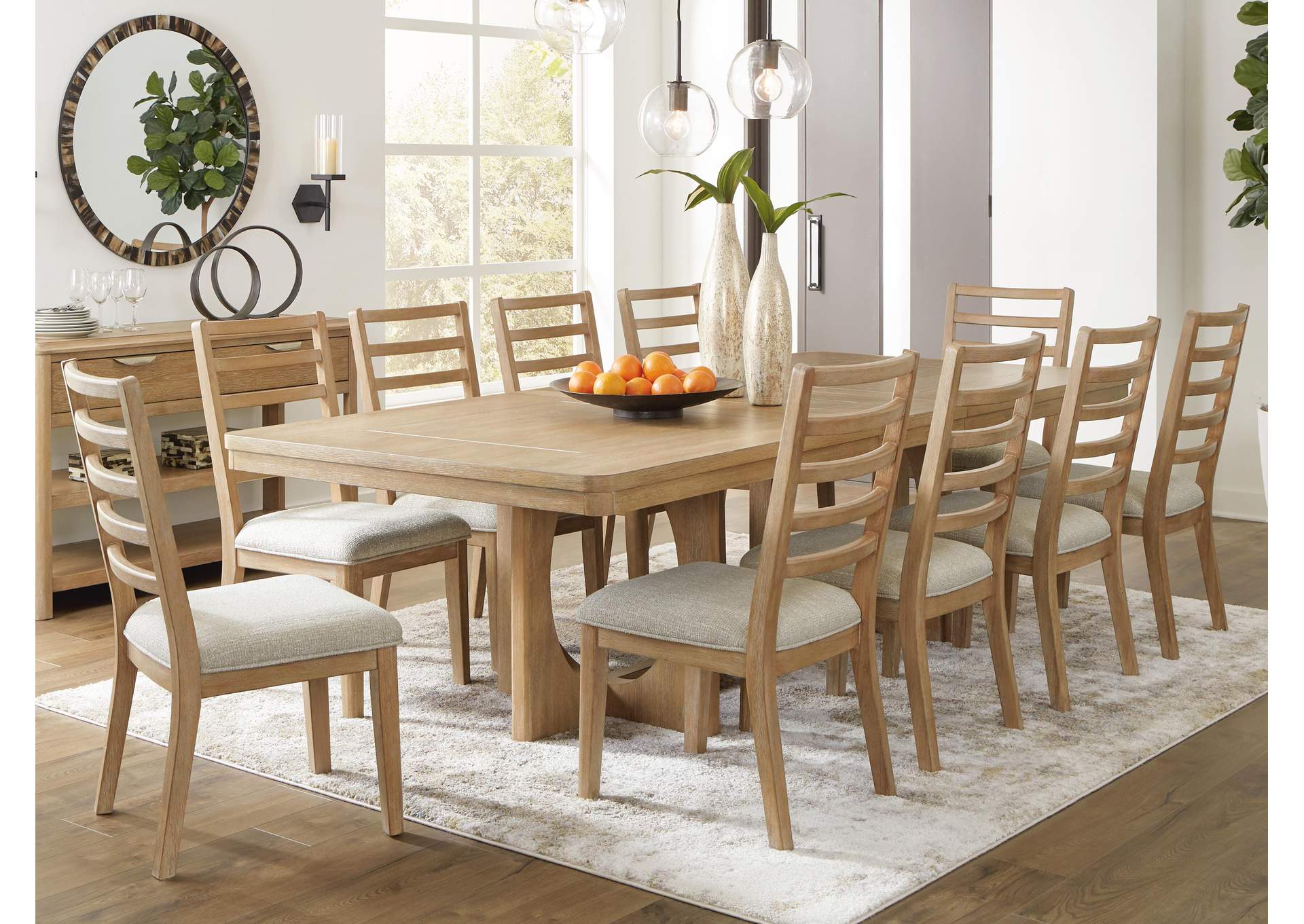 Rencott Extendable Dining Table and 10 Chairs image 4