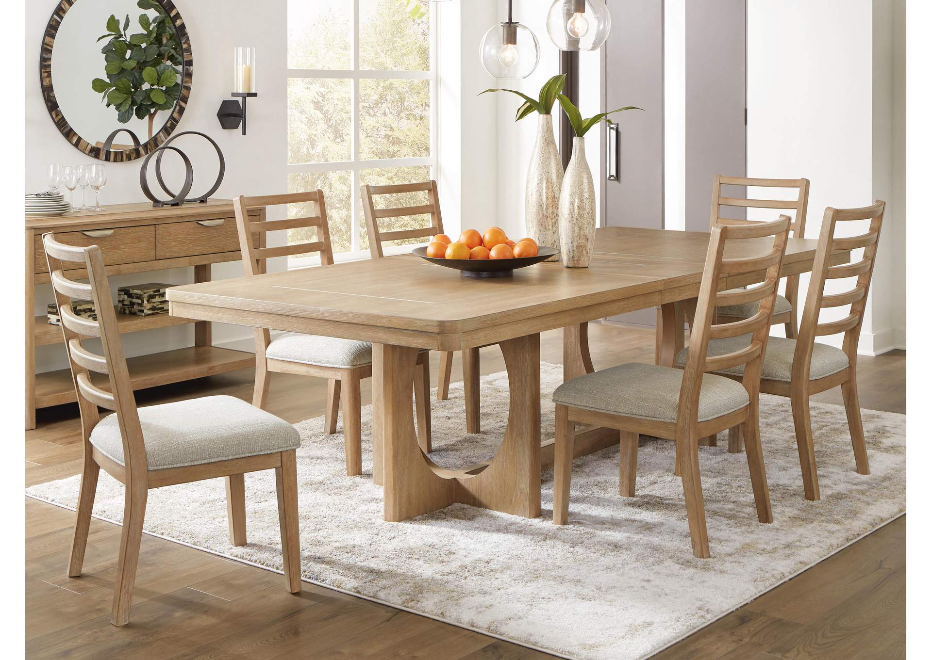 Rencott Extendable Dining Table and 6 Chairs image 7
