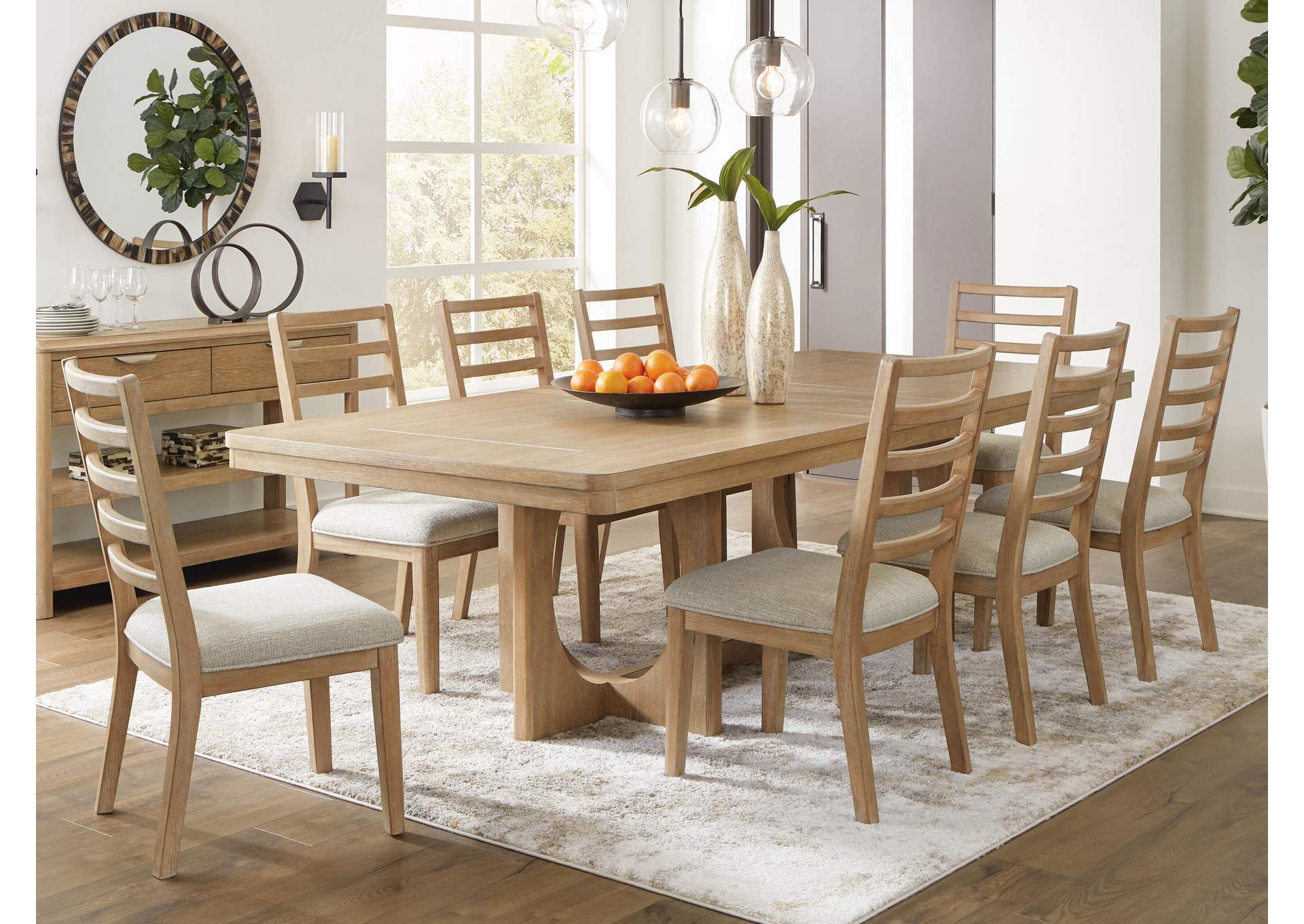 Rencott Extendable Dining Table and 8 Chairs image 4