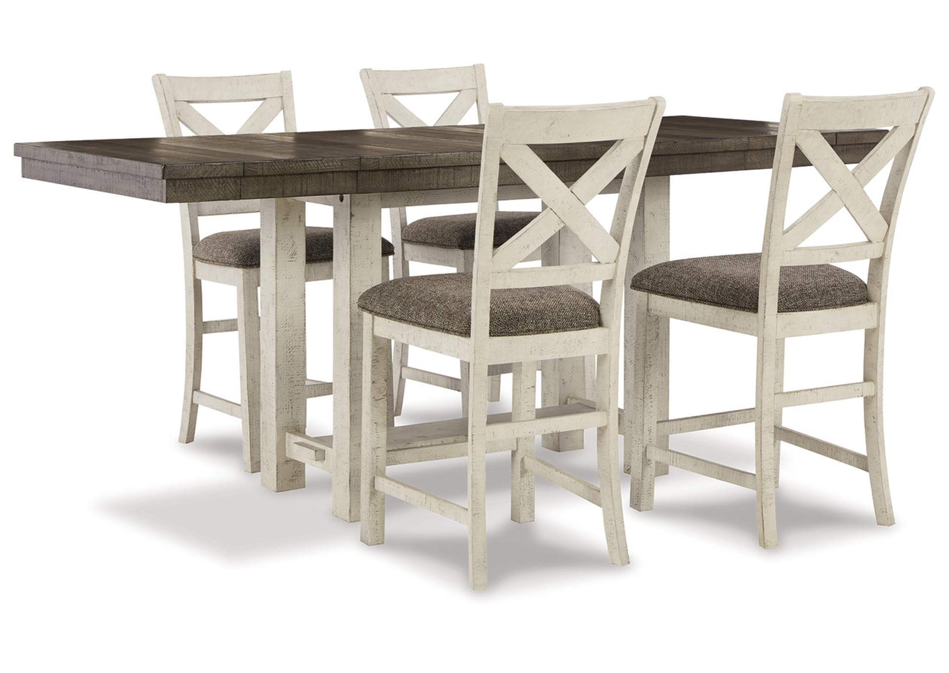 Brewgan Counter Height Dining Table and 4 Barstools