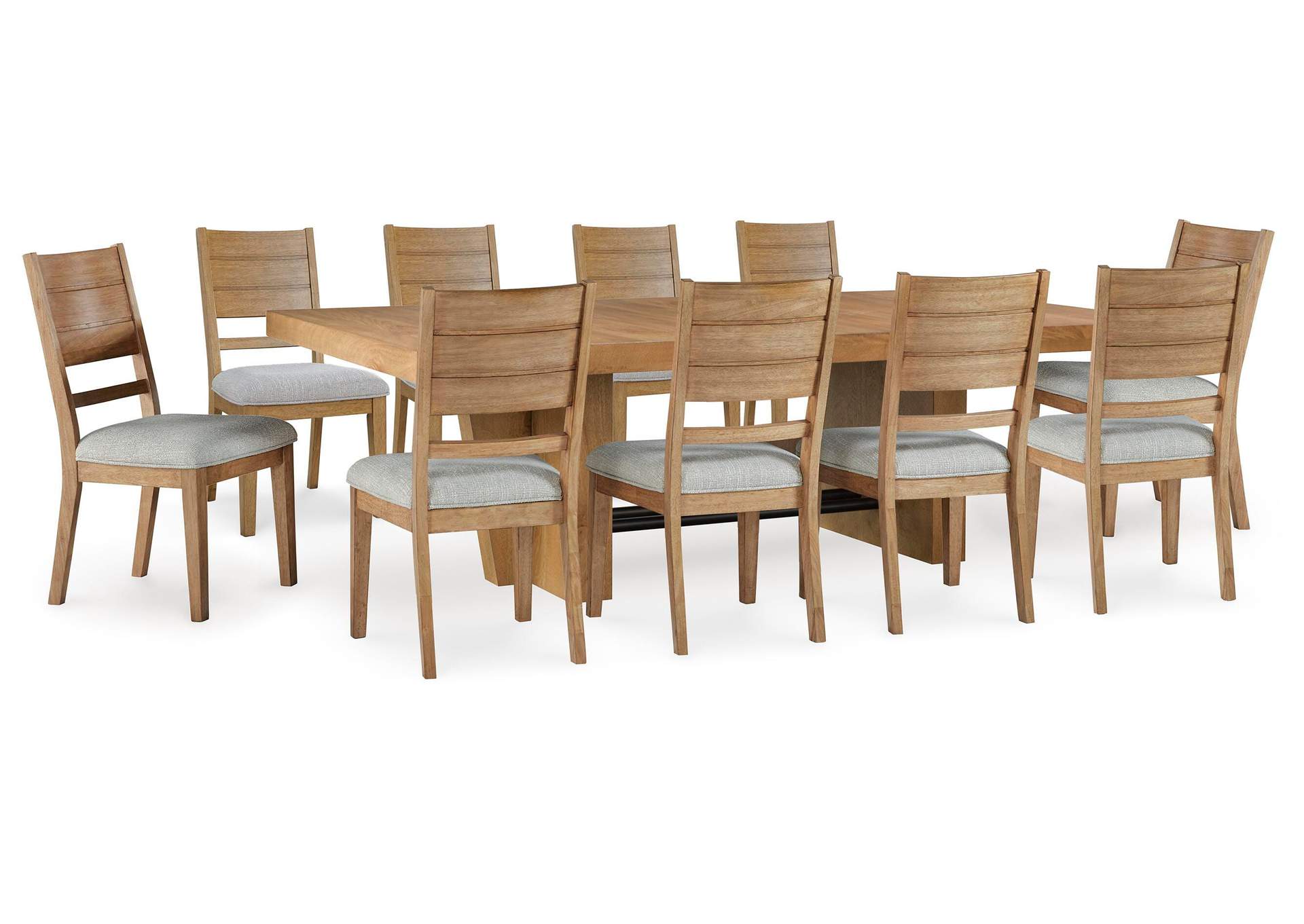 Kristiland Extendable Dining Table and 10 Chairs image 1
