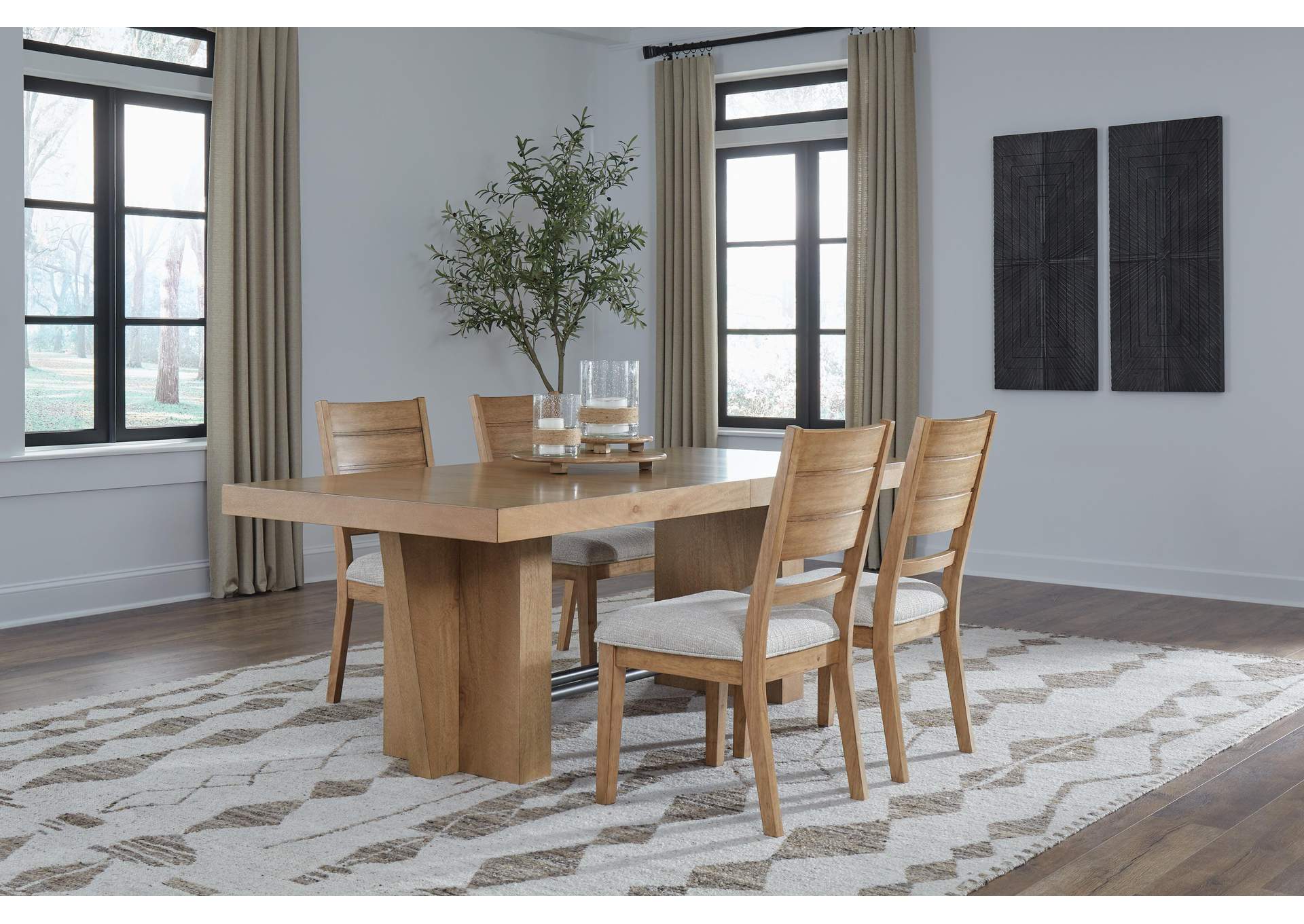Kristiland Dining Table and 4 Chairs with Storage image 12