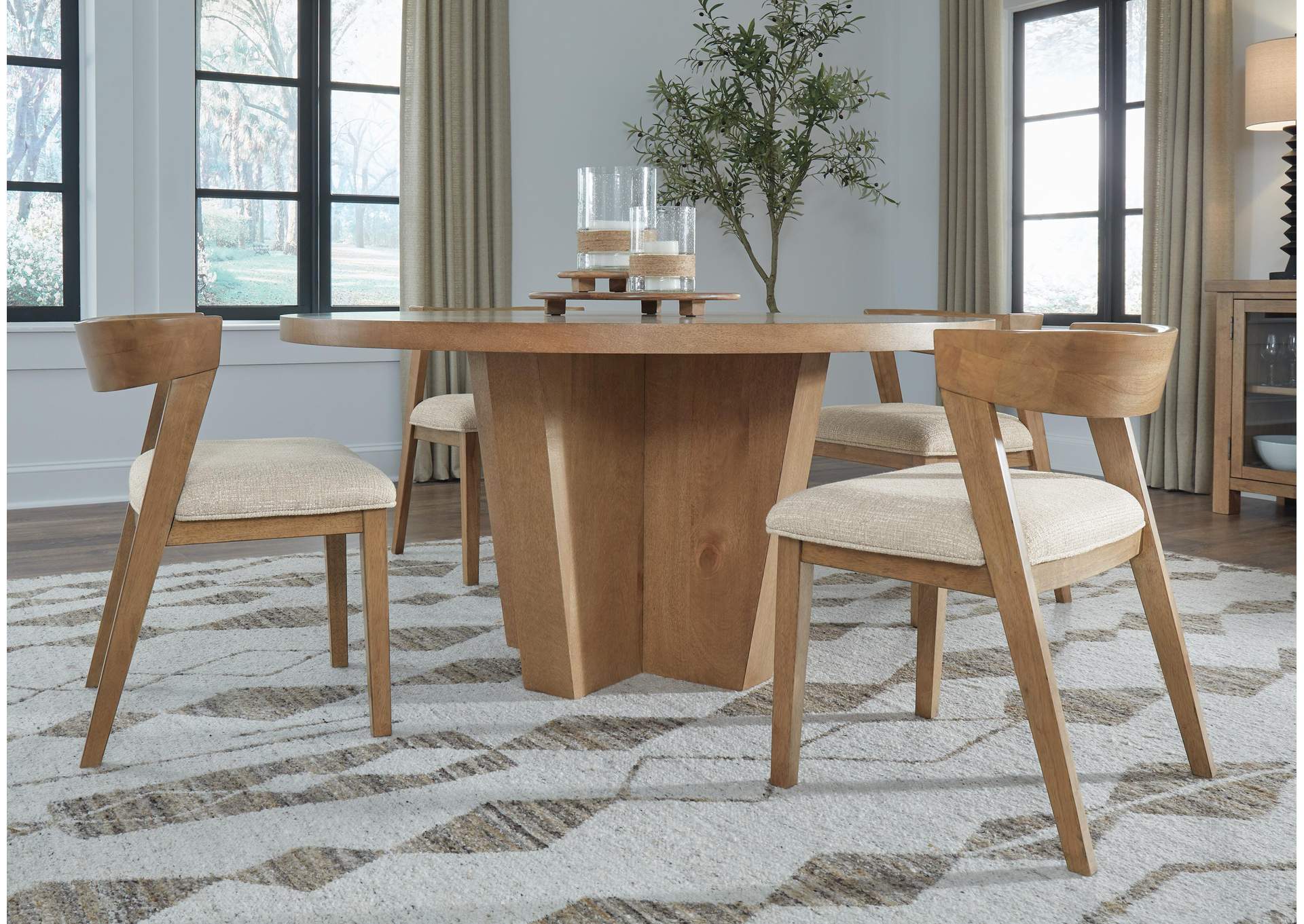 Kristiland Dining Table and 4 Chairs with Storage image 12