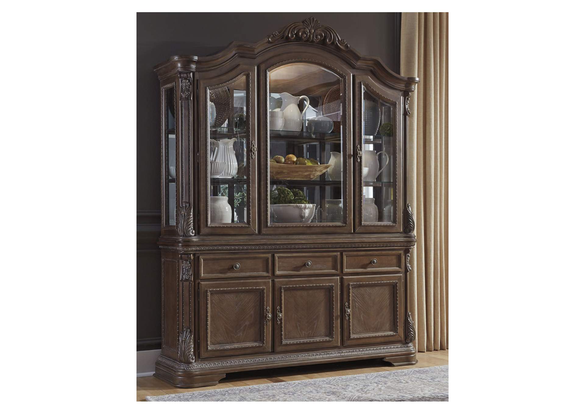 Charmond Dining Table and 8 Chairs with Storage