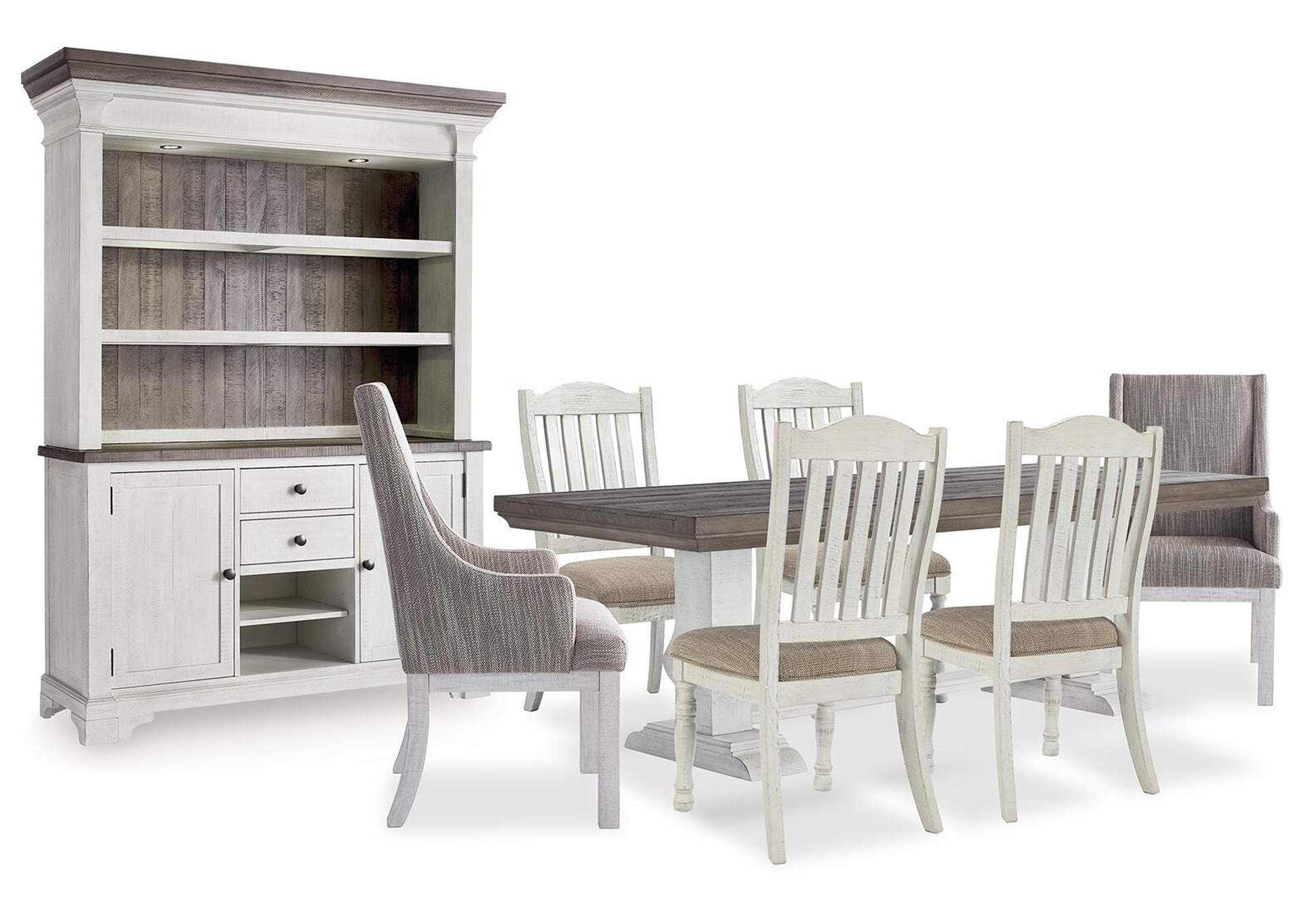 Havalance Dining Table and 6 Chairs with Storage image 1
