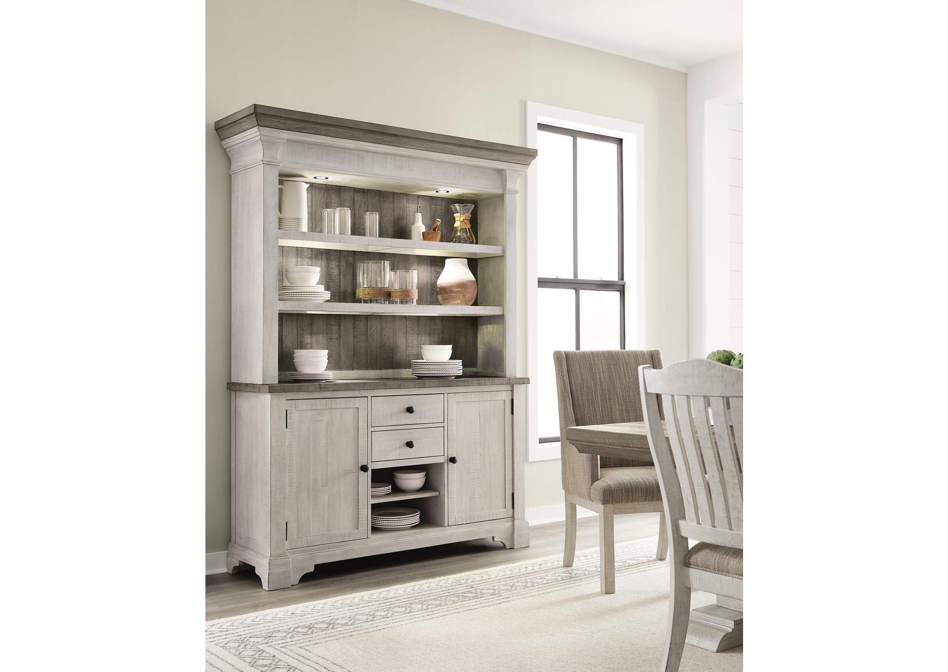 Havalance Dining Table and 8 Chairs with Storage image 6