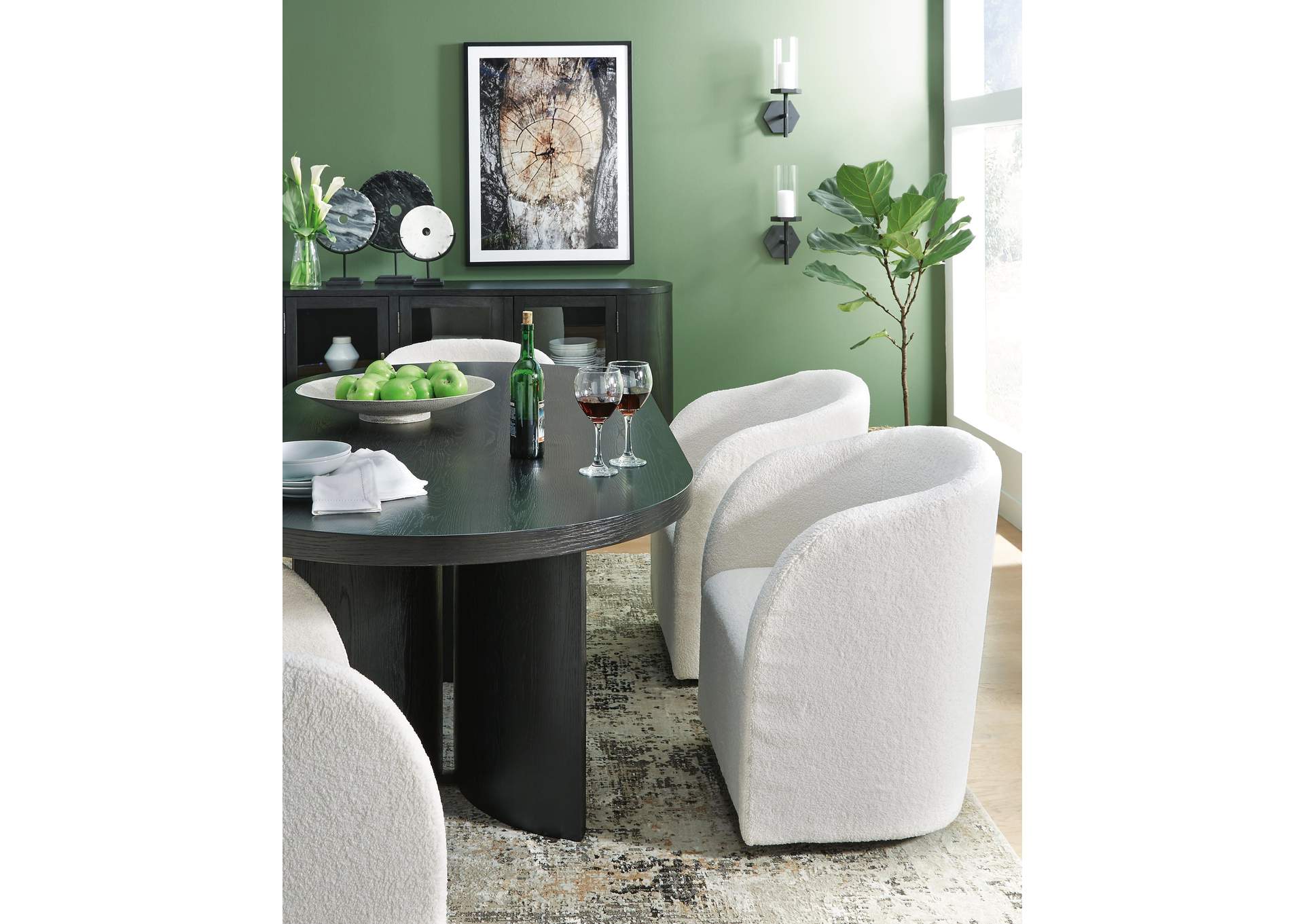 Rowanbeck Dining Table and 4 Chairs with Storage image 6