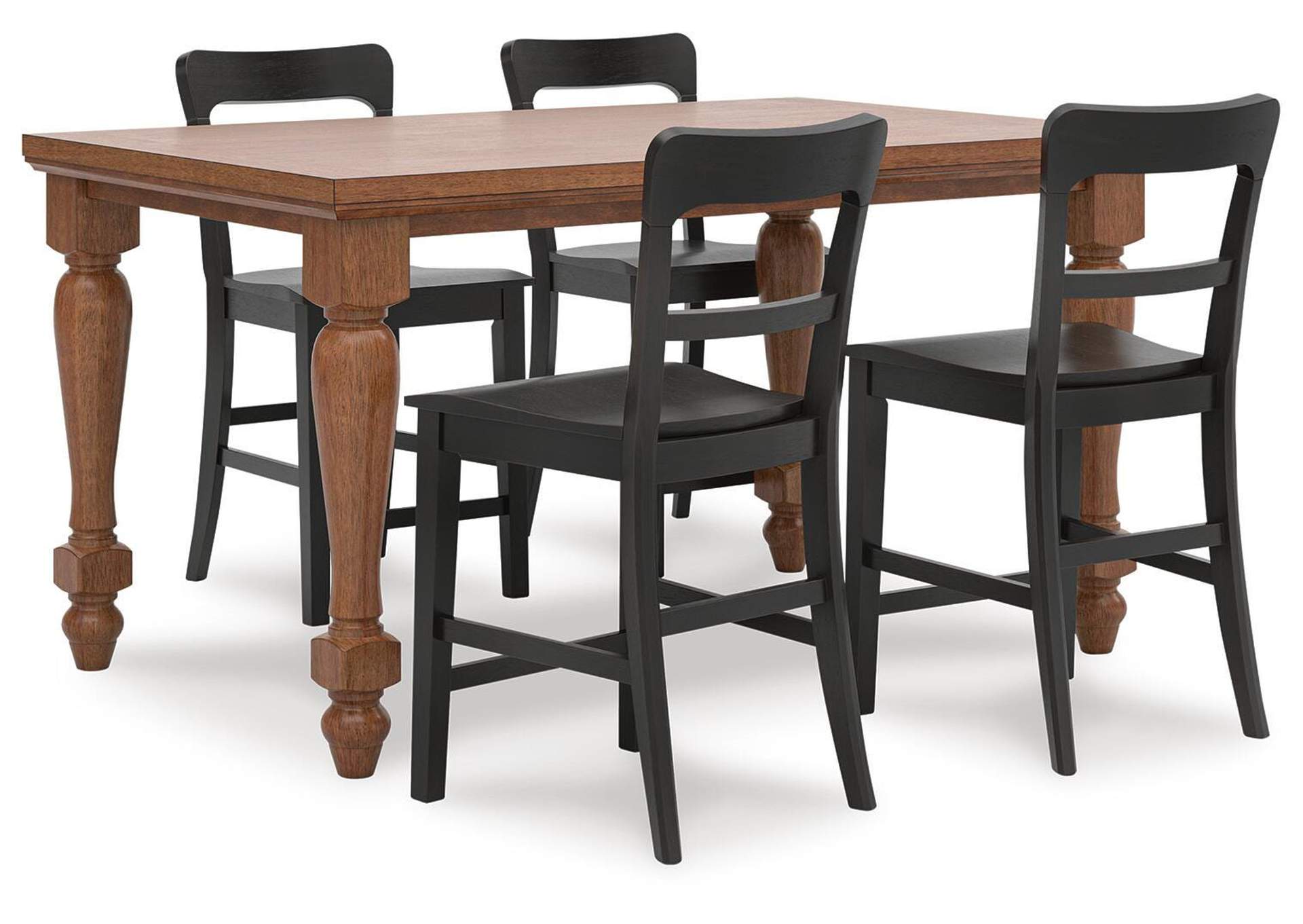 Greddinton Counter Height Dining Table and 4 Barstools image 1