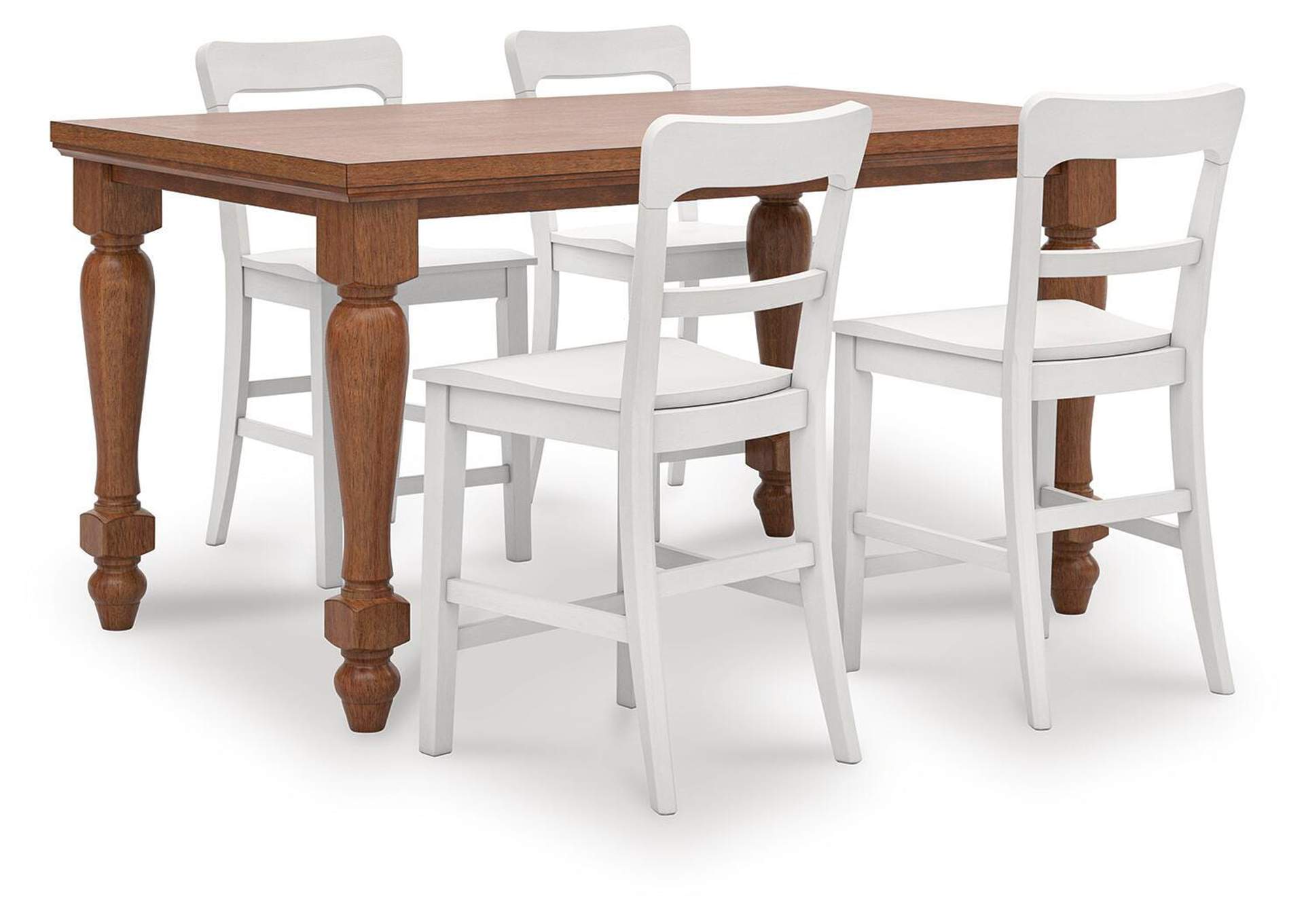 Greddinton Counter Height Dining Table and 4 Barstools image 1