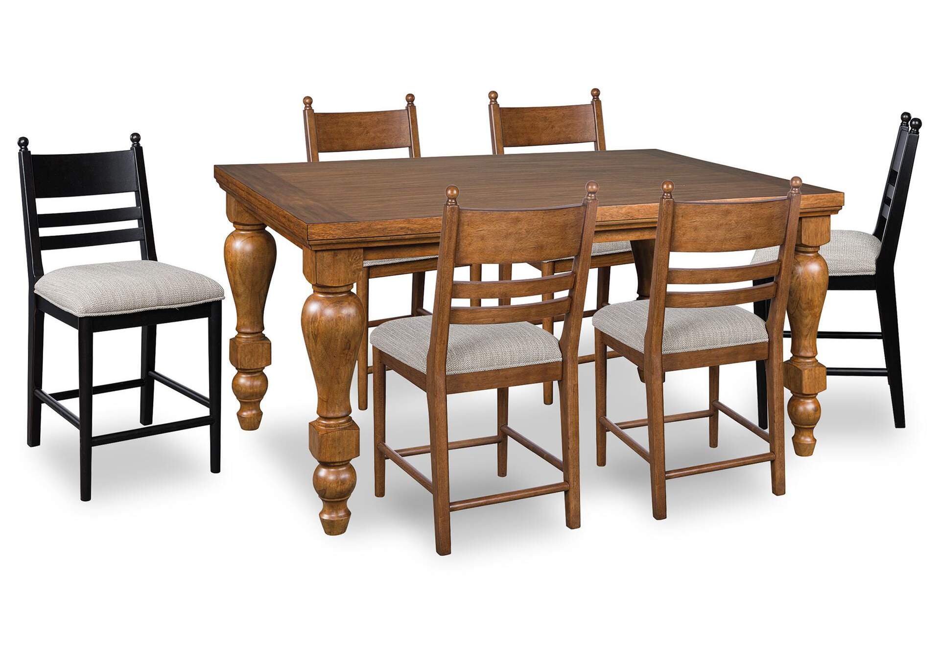 Greddinton Counter Height Dining Table and 6 Barstools image 1