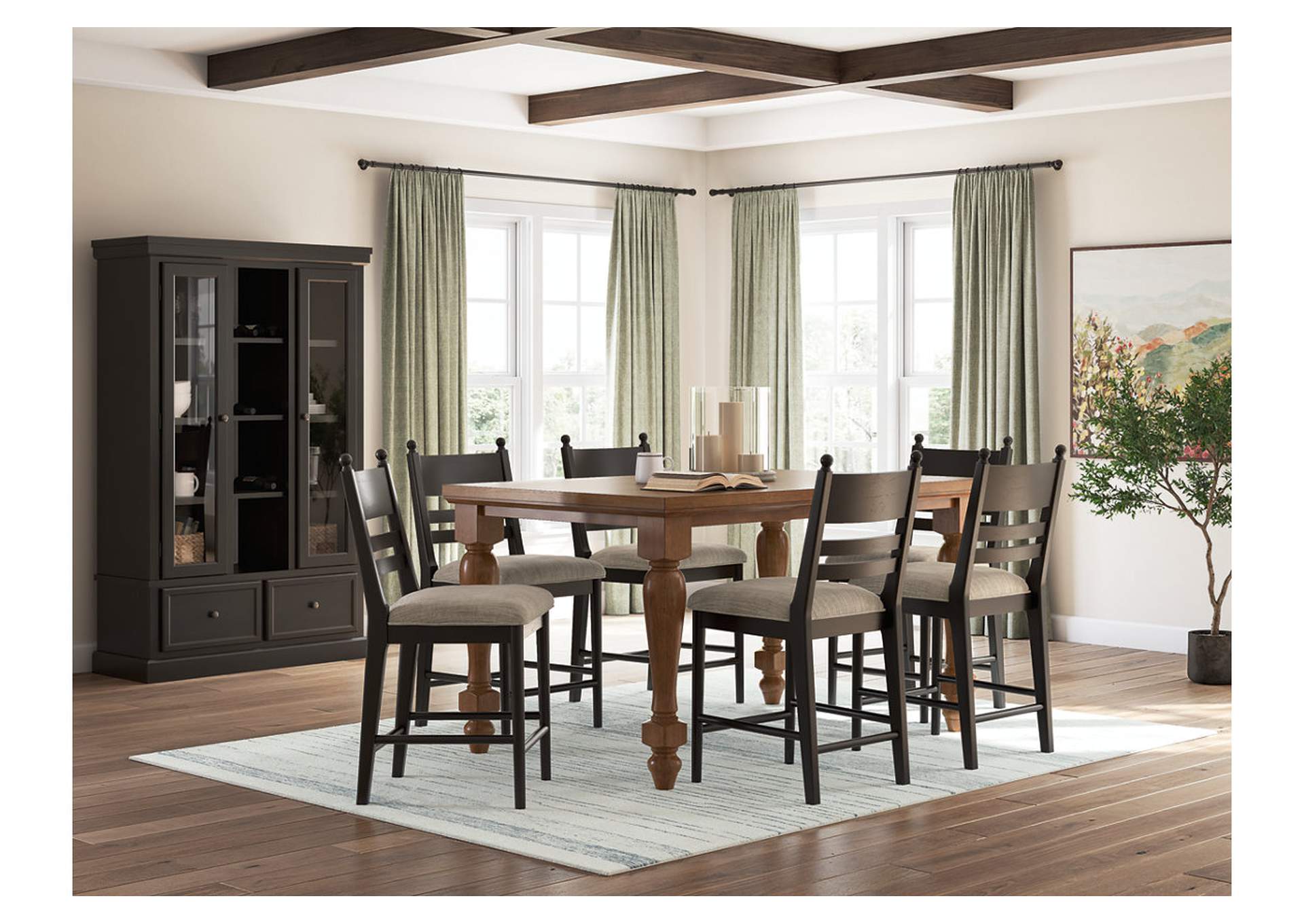 Chadworth Counter Height Dining Table and 6 Barstools image 4