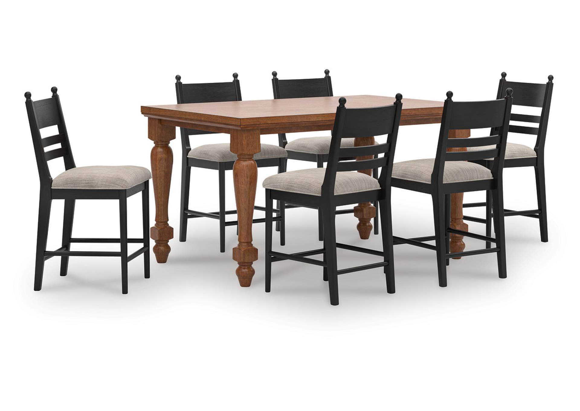 Chadworth Counter Height Dining Table and 6 Barstools image 1
