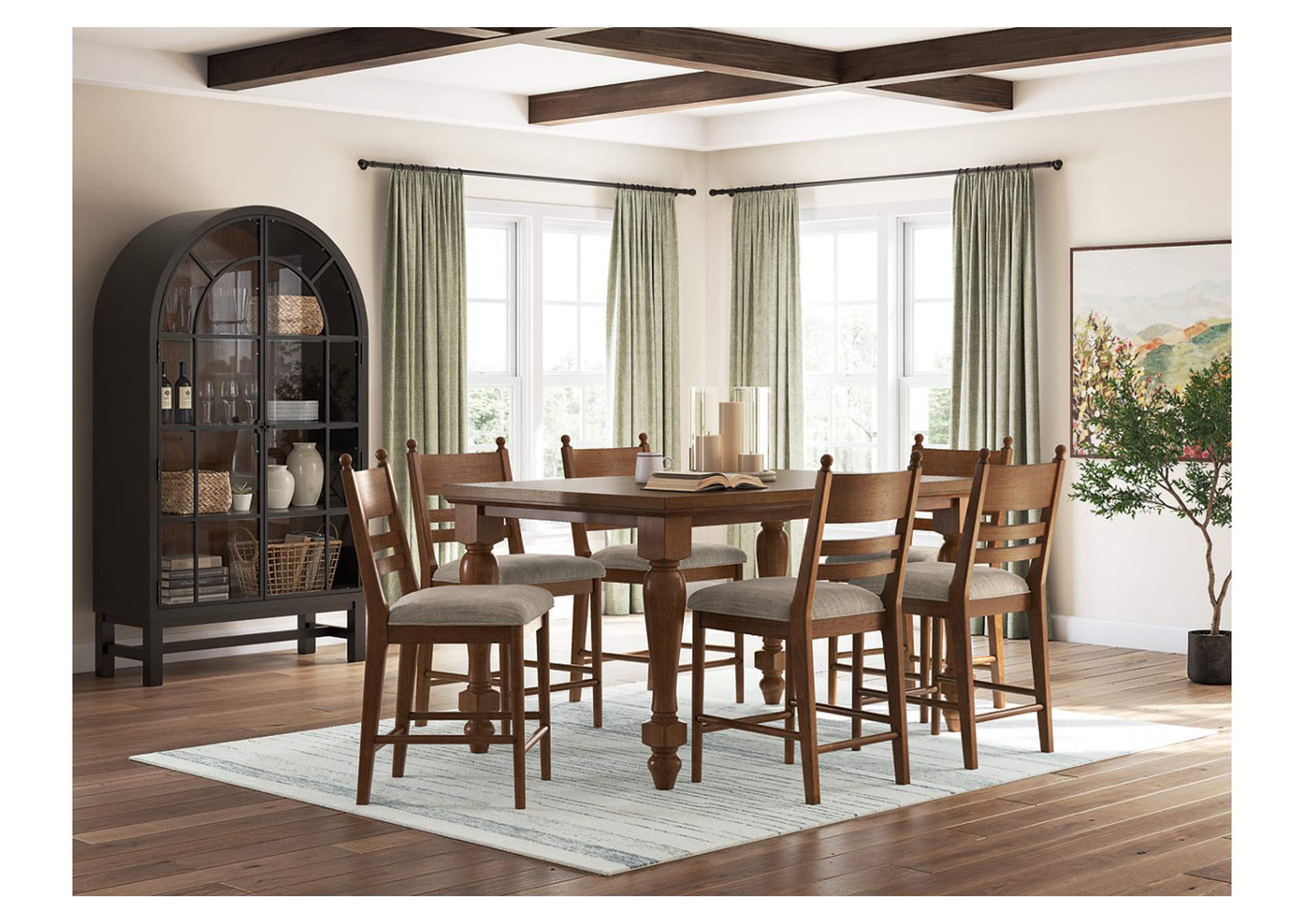 Chadworth Counter Height Dining Table and 6 Barstools image 4