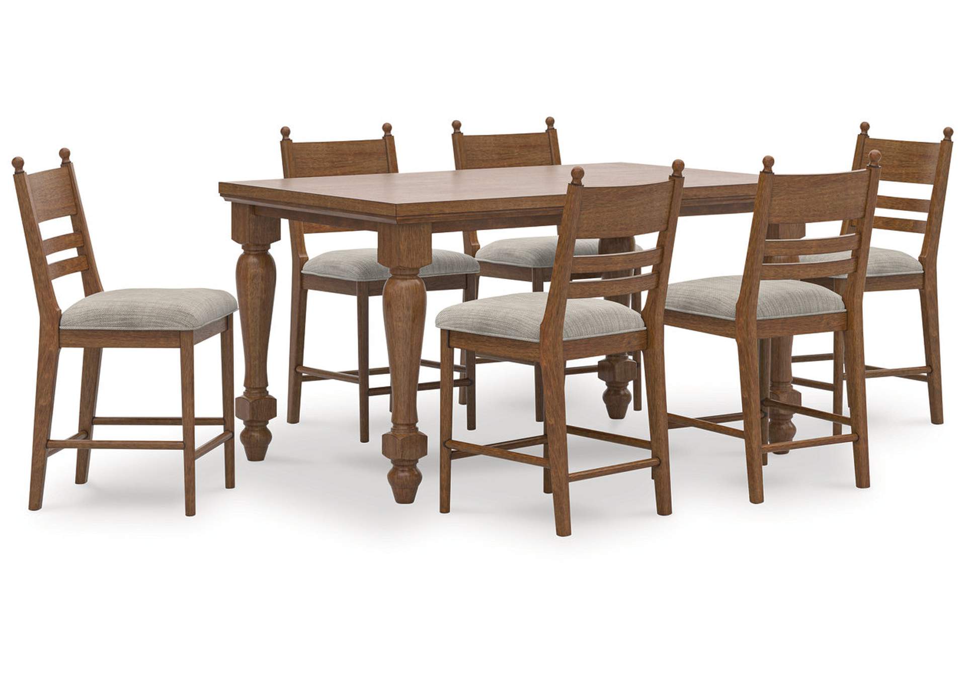 Chadworth Counter Height Dining Table and 6 Barstools image 1